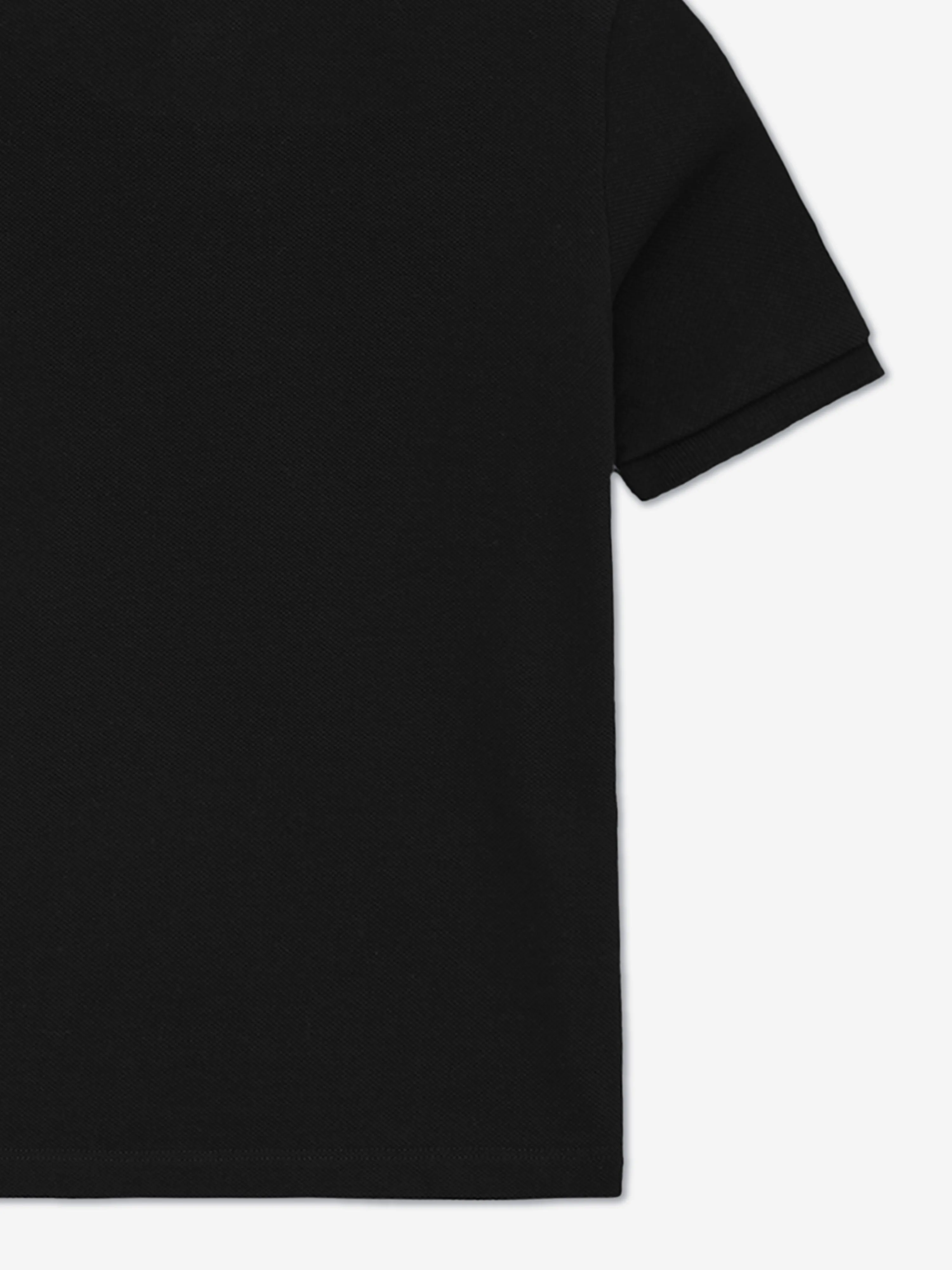 Amiri Kids MA Quad Scribble Polo Shirt in Black