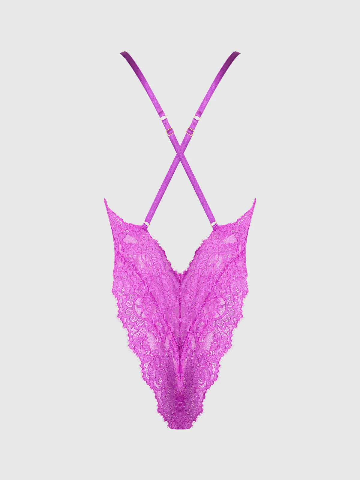 Arianna Lace & Chains Plunge Teddy