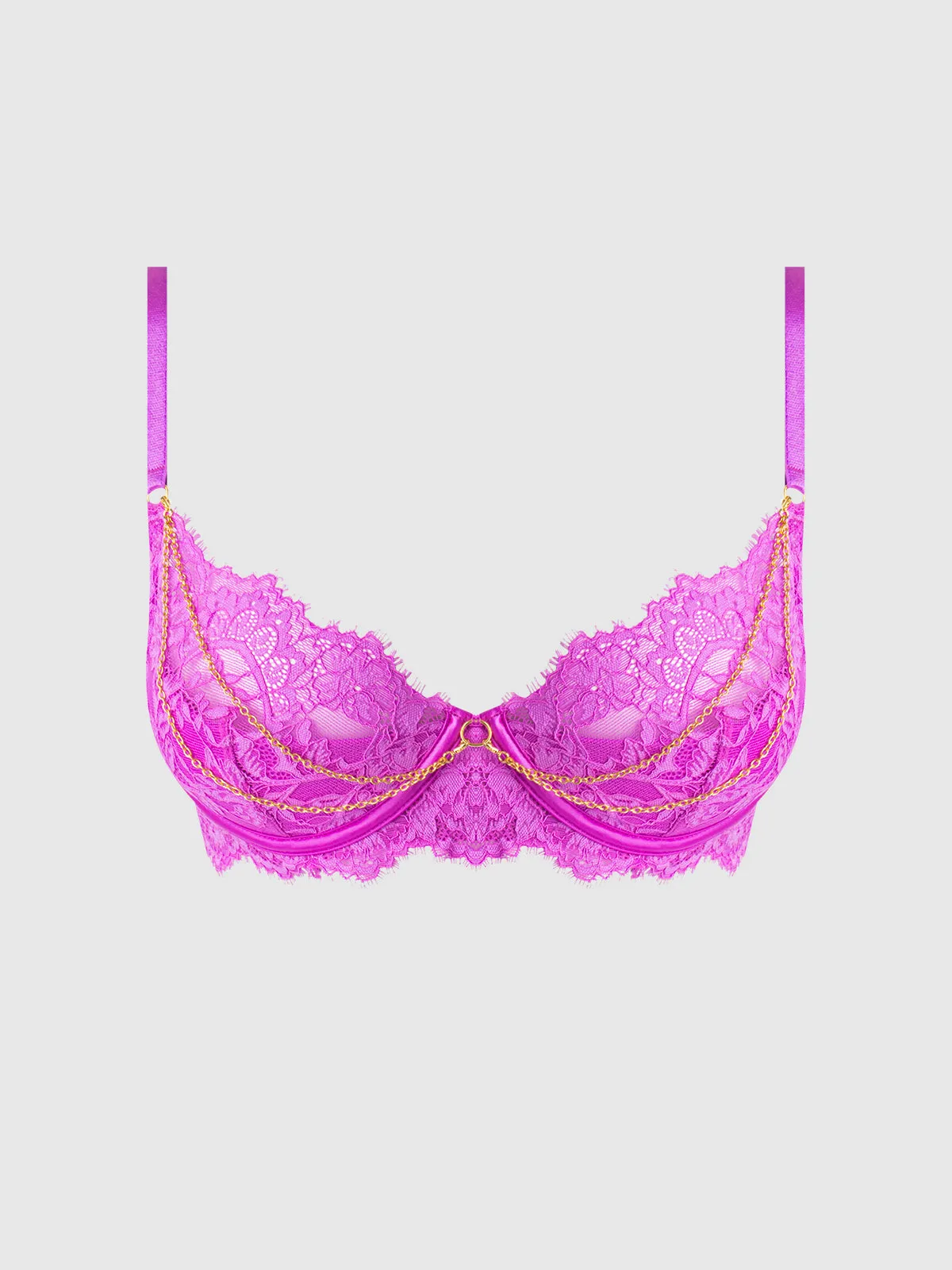 Arianna Lace & Chains Underwire Bra