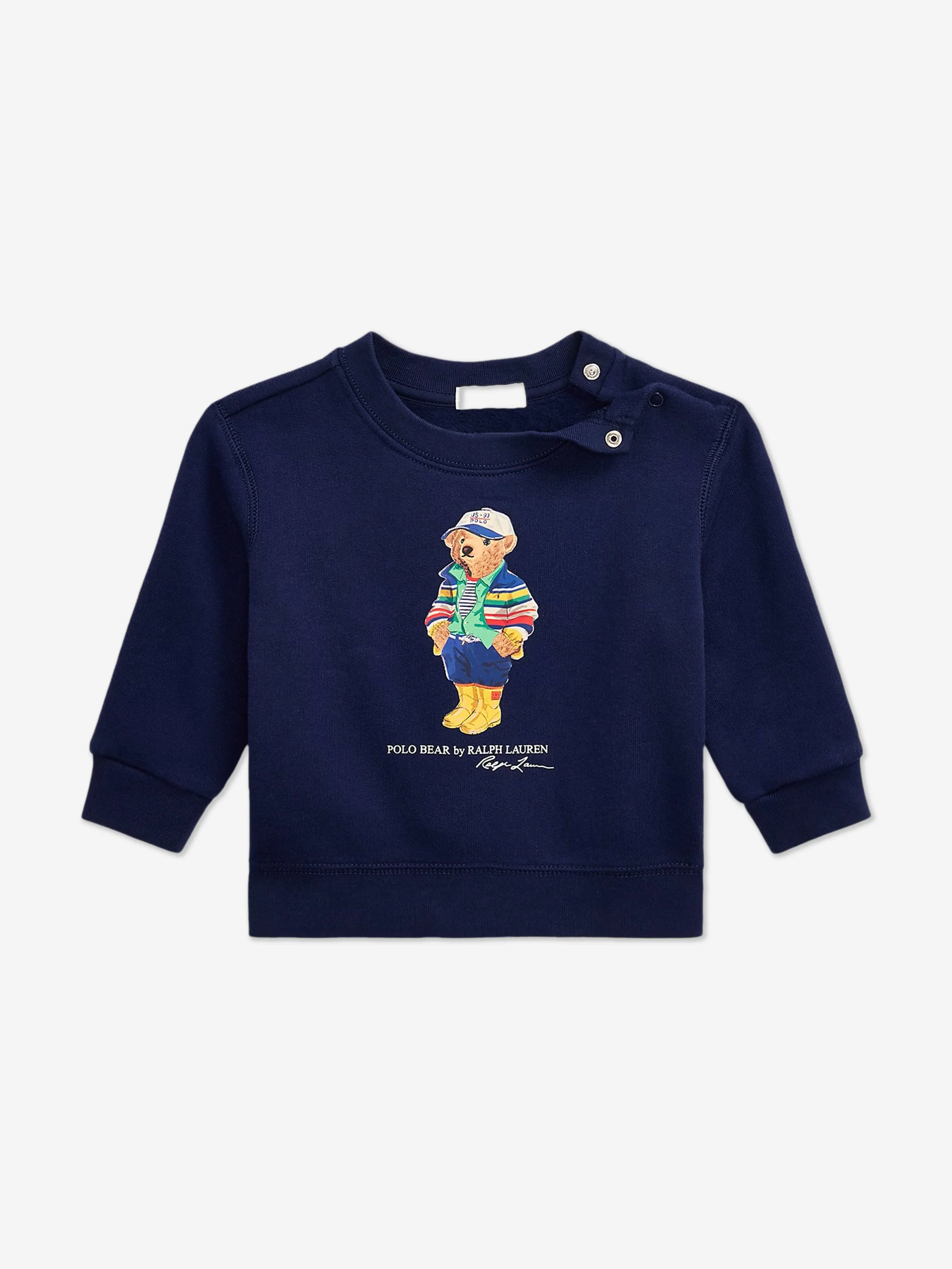 Baby Boys Cotton Sweatshirt in Navy