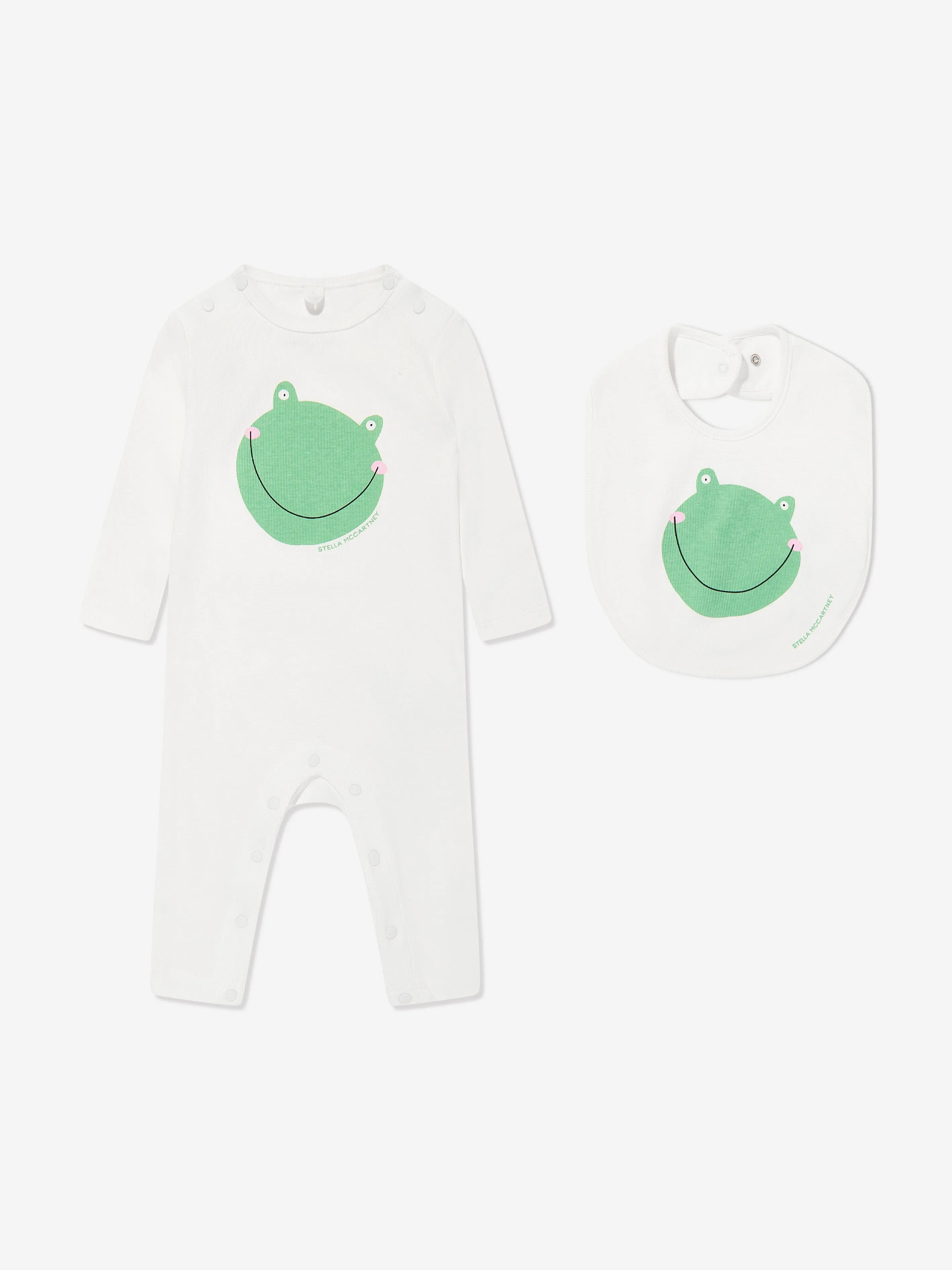 Baby Boys Frog Romper Set in Ivory