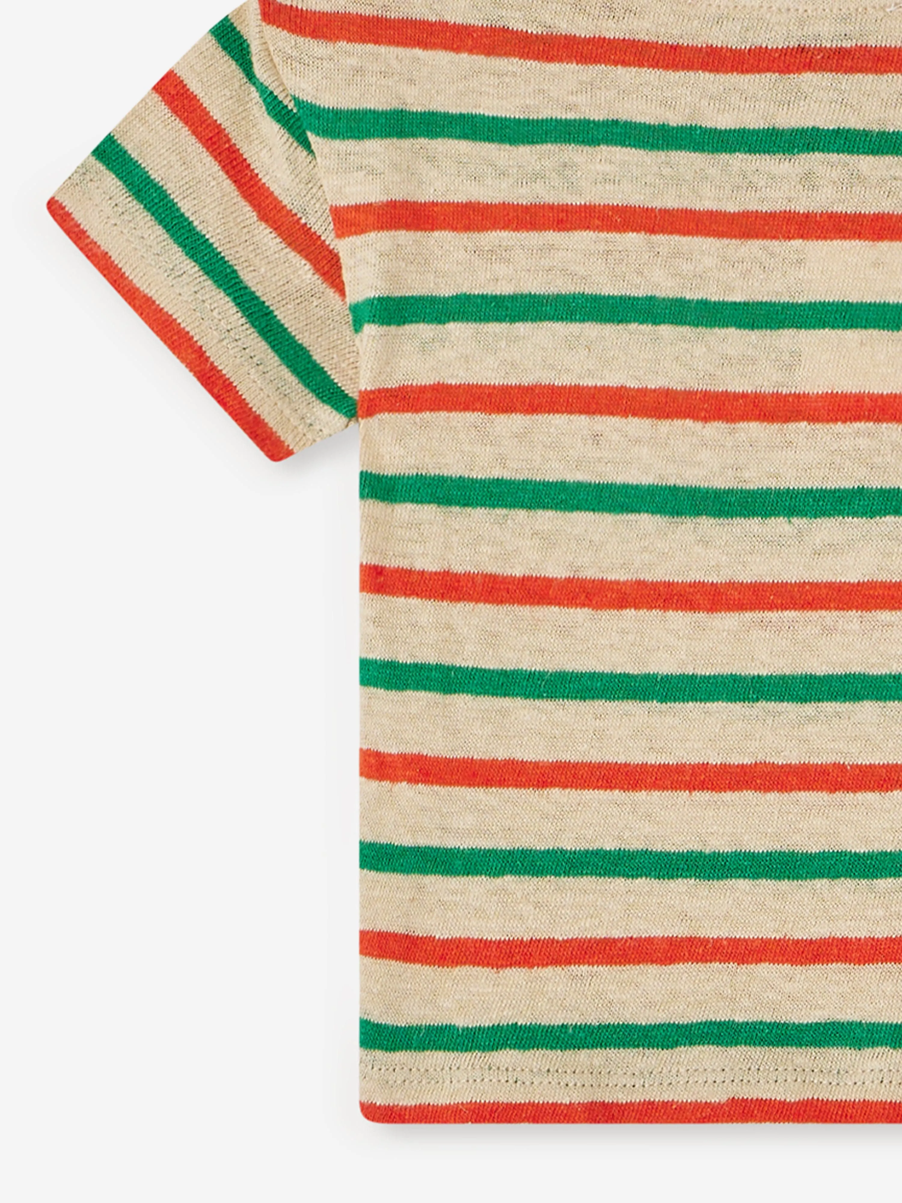 Baby Boys Striped Gaye T-Shirt in Red
