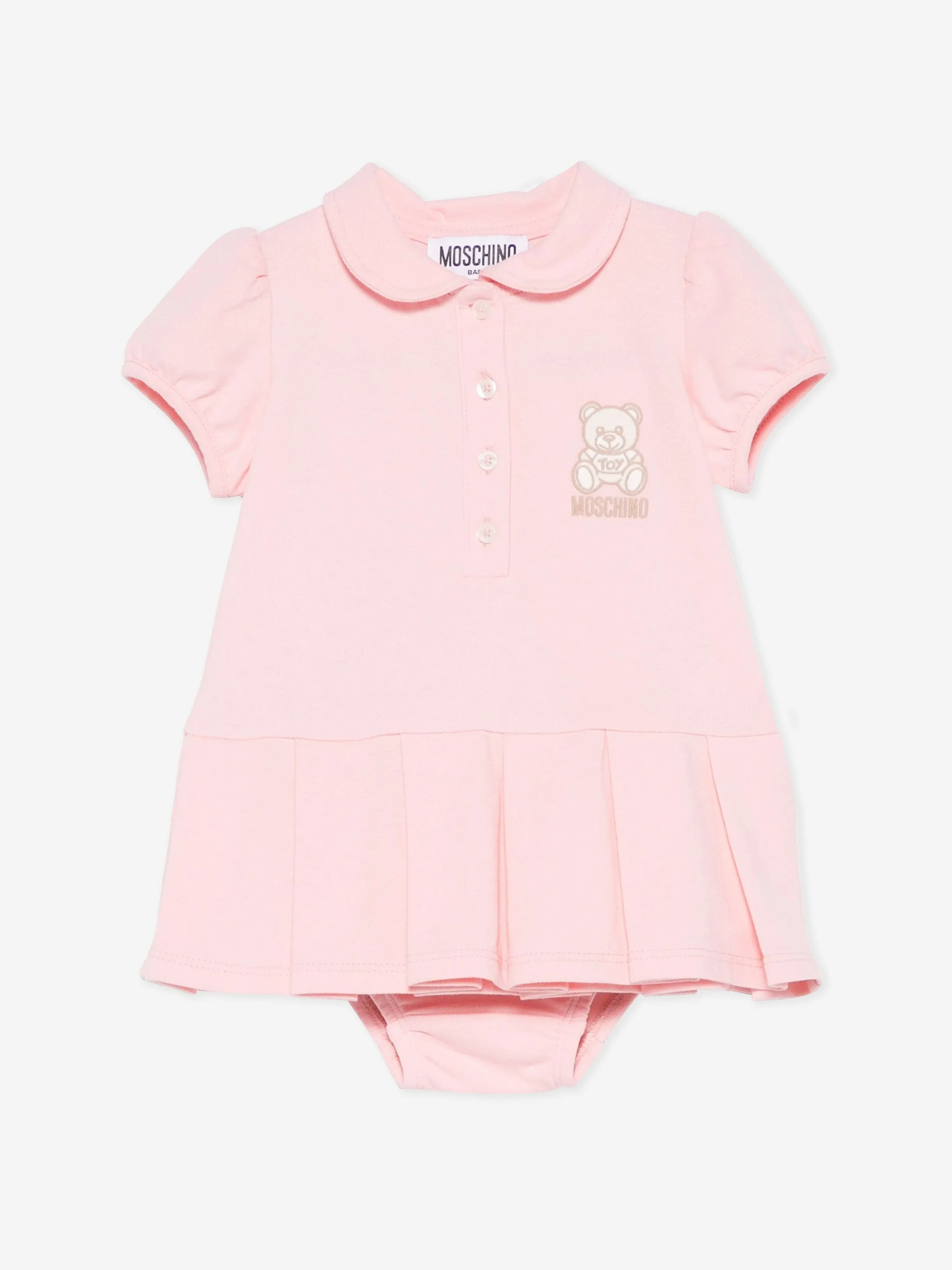 Baby Girls Dress and Knickers Set in Pink