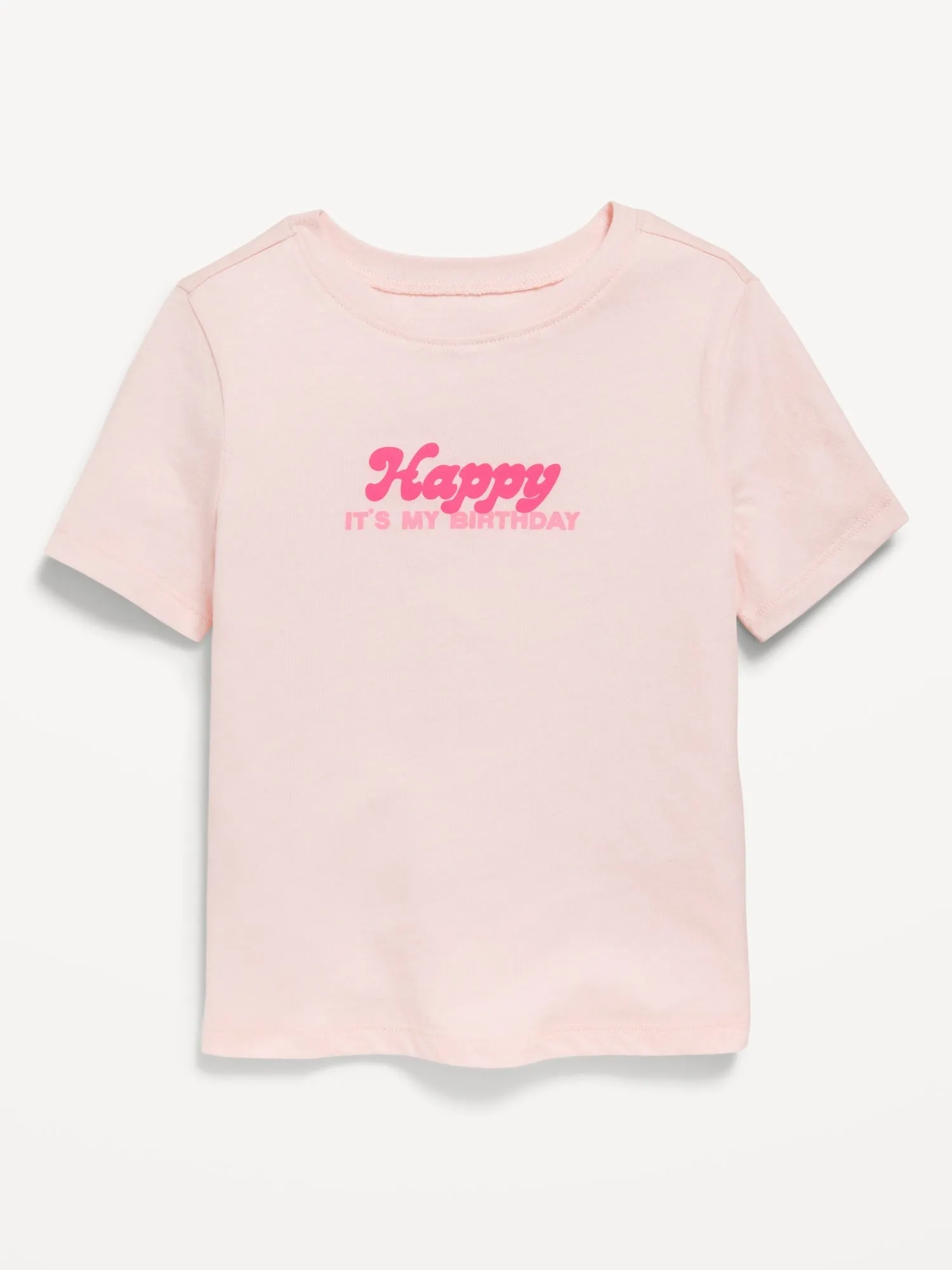 Birthday Graphic T-Shirt for Toddler Girls