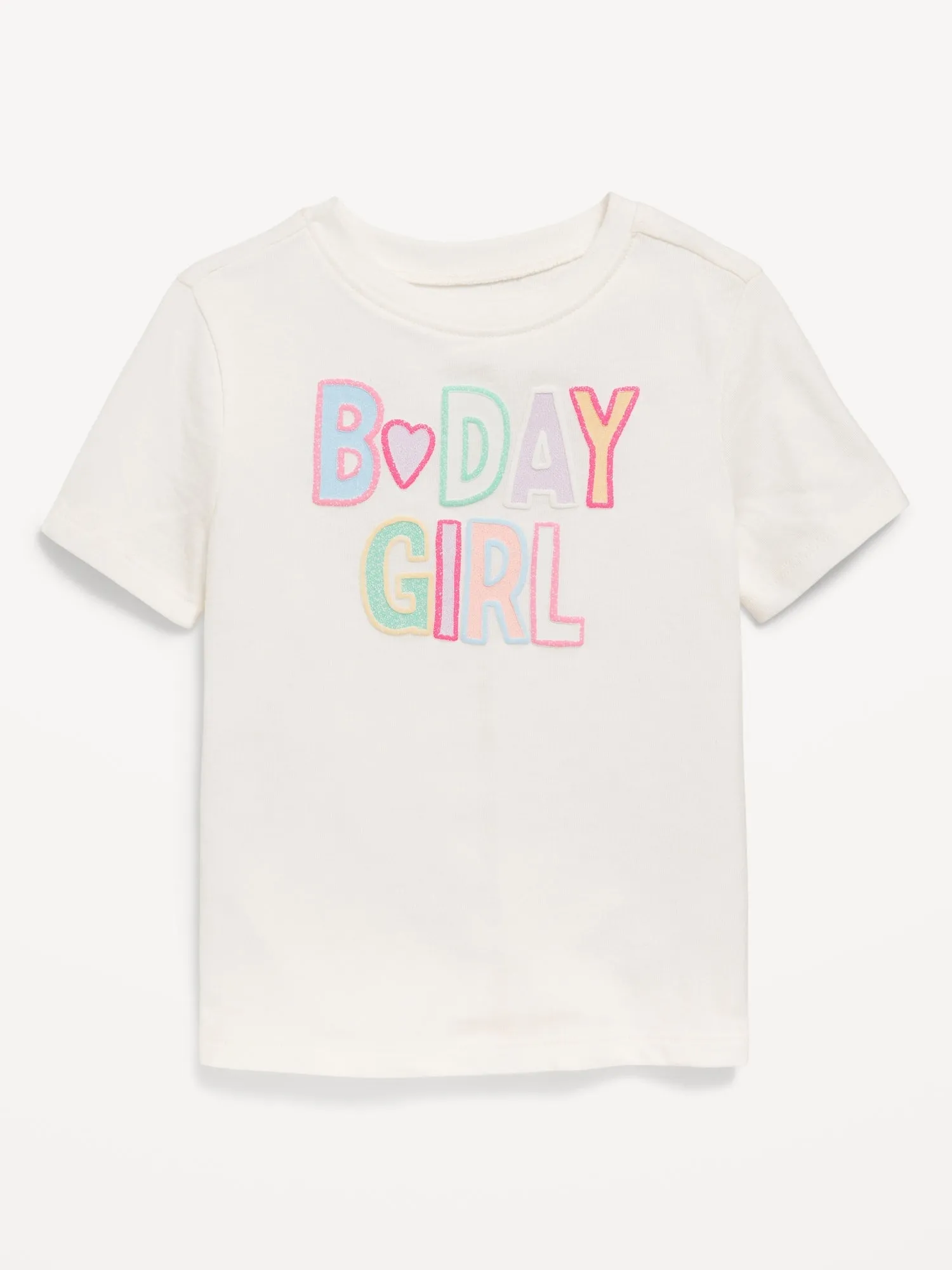 Birthday Graphic T-Shirt for Toddler Girls