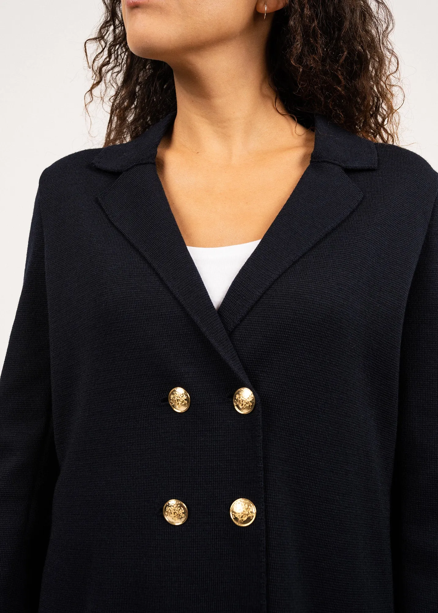 Blazer Charente - en laine (NAVY)