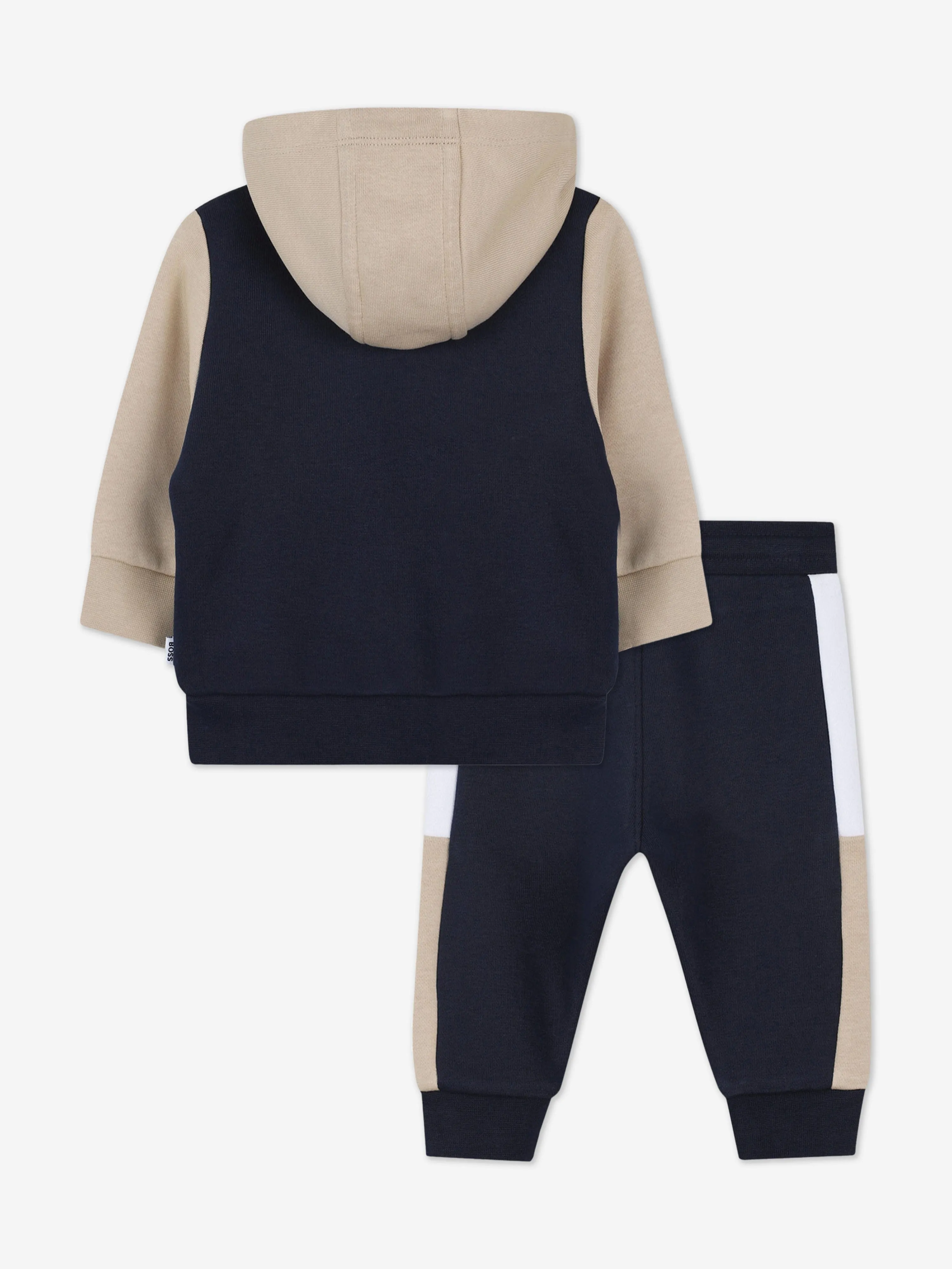 BOSS Baby Boys Colourblock Tracksuit in Navy