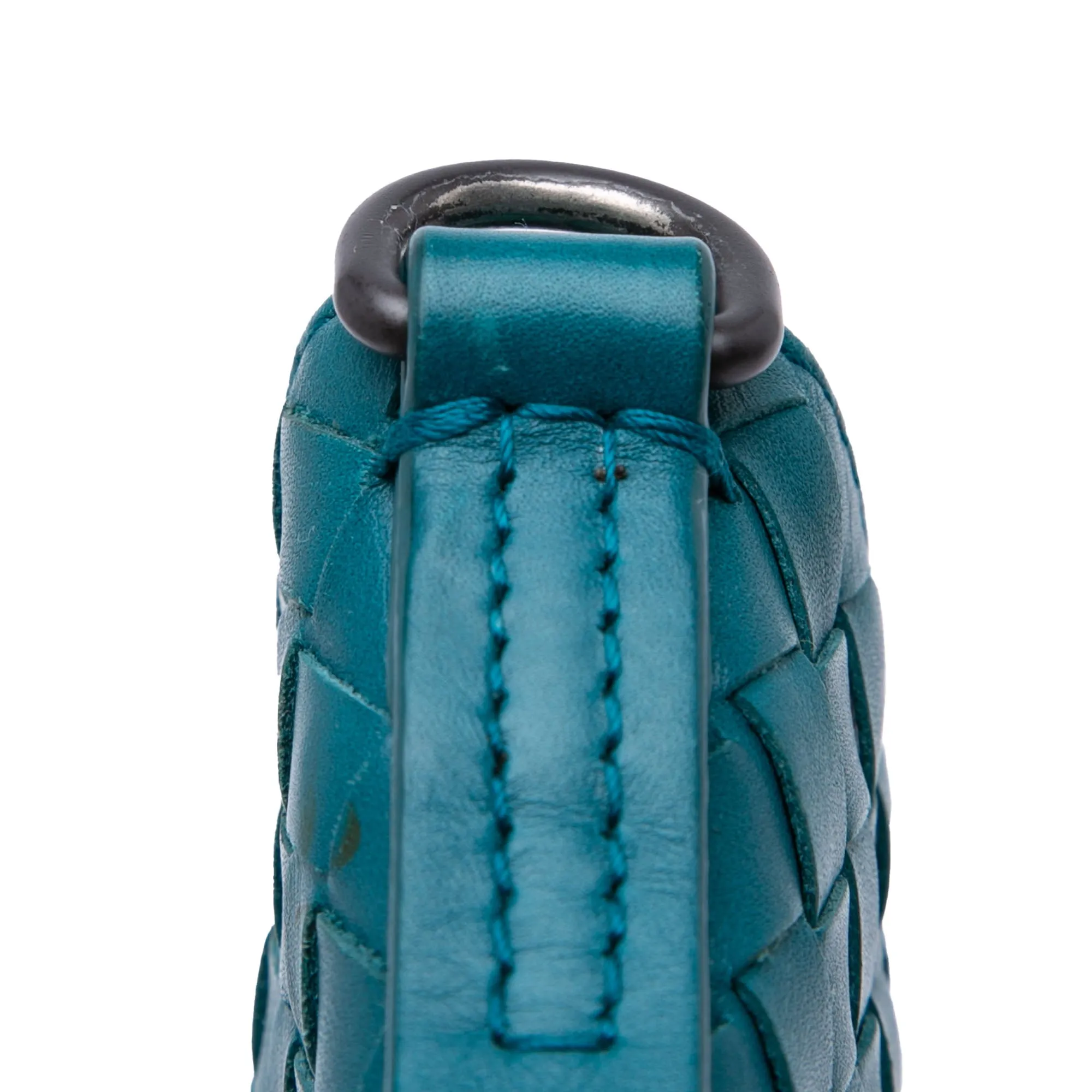 Bottega Veneta Nappa Intrecciato Crossbody Blue