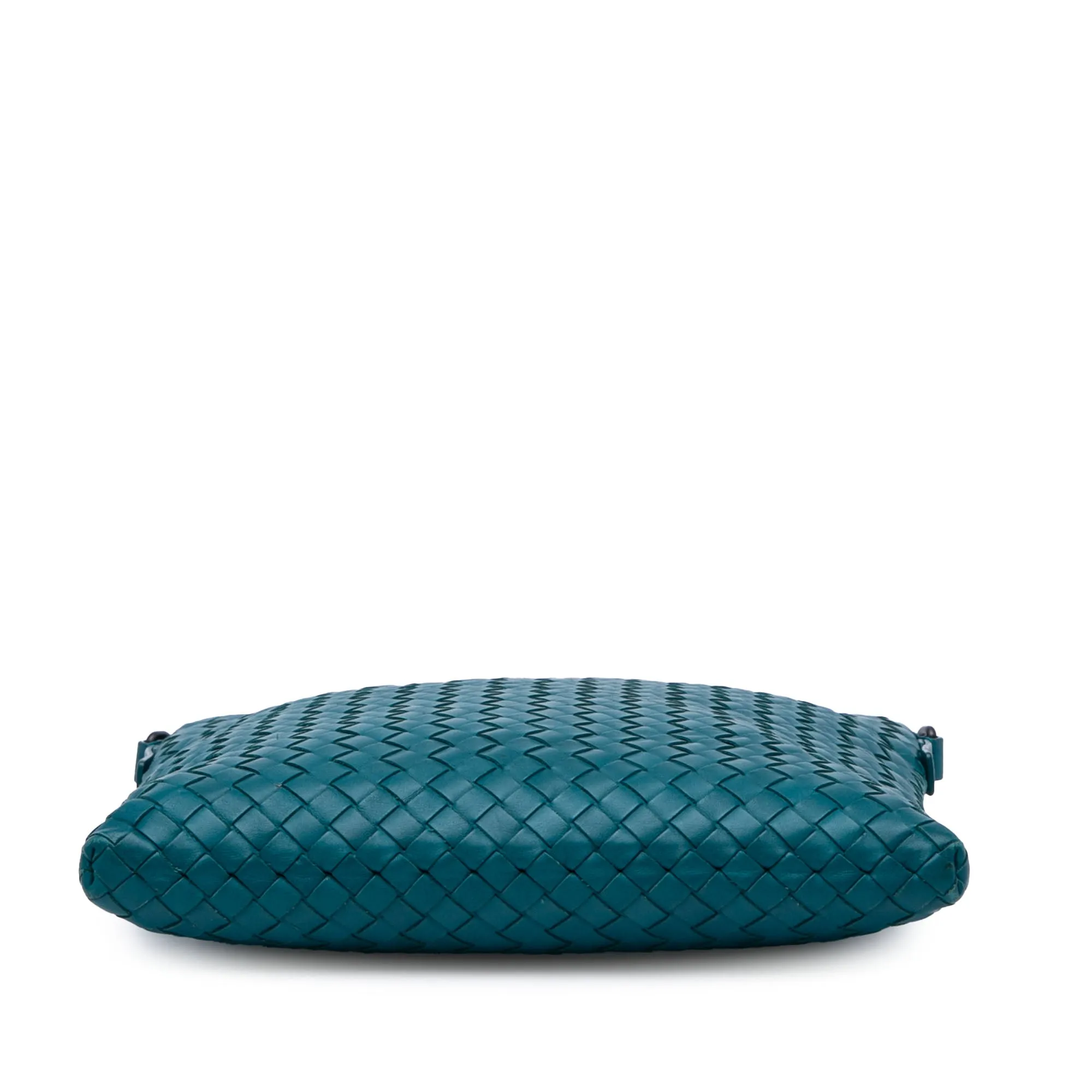 Bottega Veneta Nappa Intrecciato Crossbody Blue