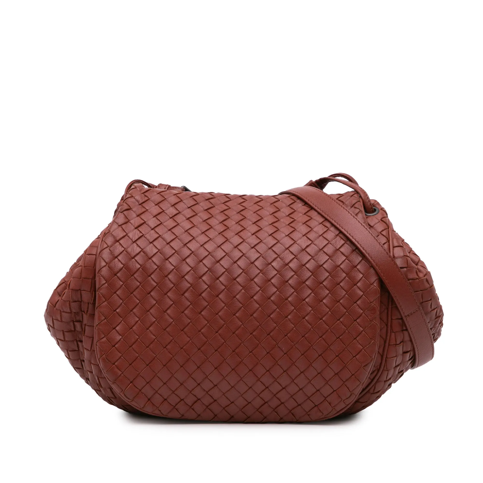 Bottega Veneta Nappa Intrecciato Flap Crossbody