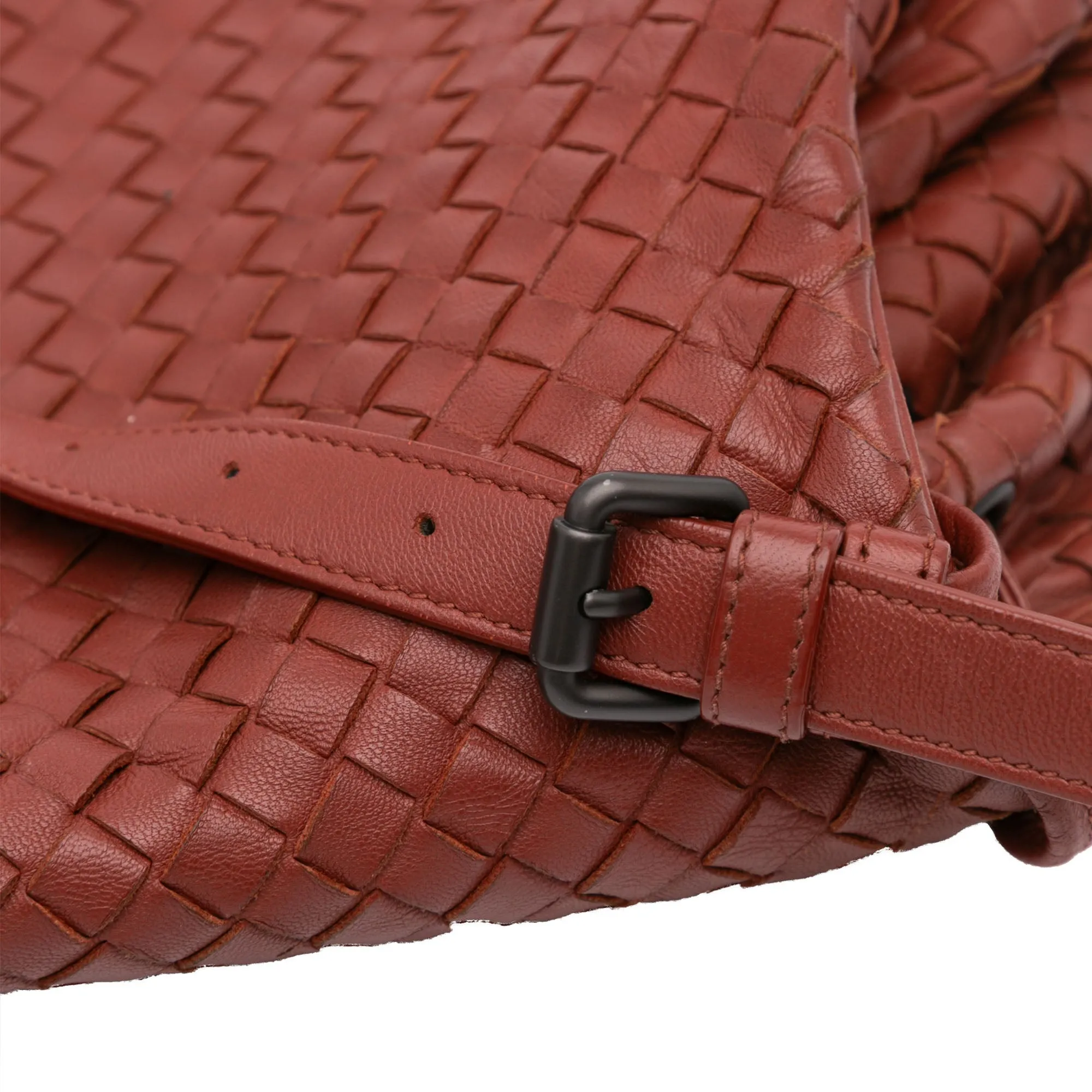 Bottega Veneta Nappa Intrecciato Flap Crossbody