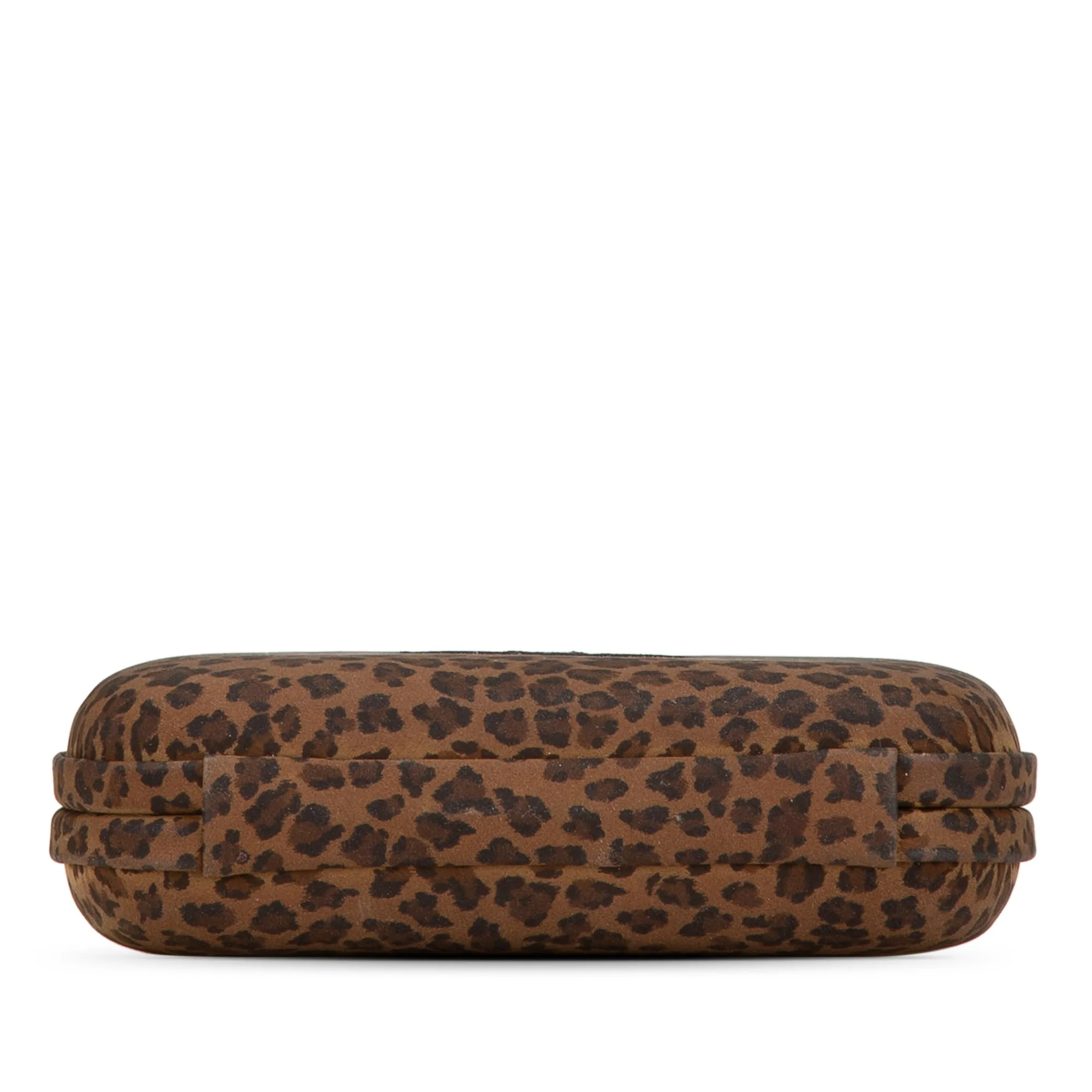 Bottega Veneta Nylon Leopard Print Box Clutch