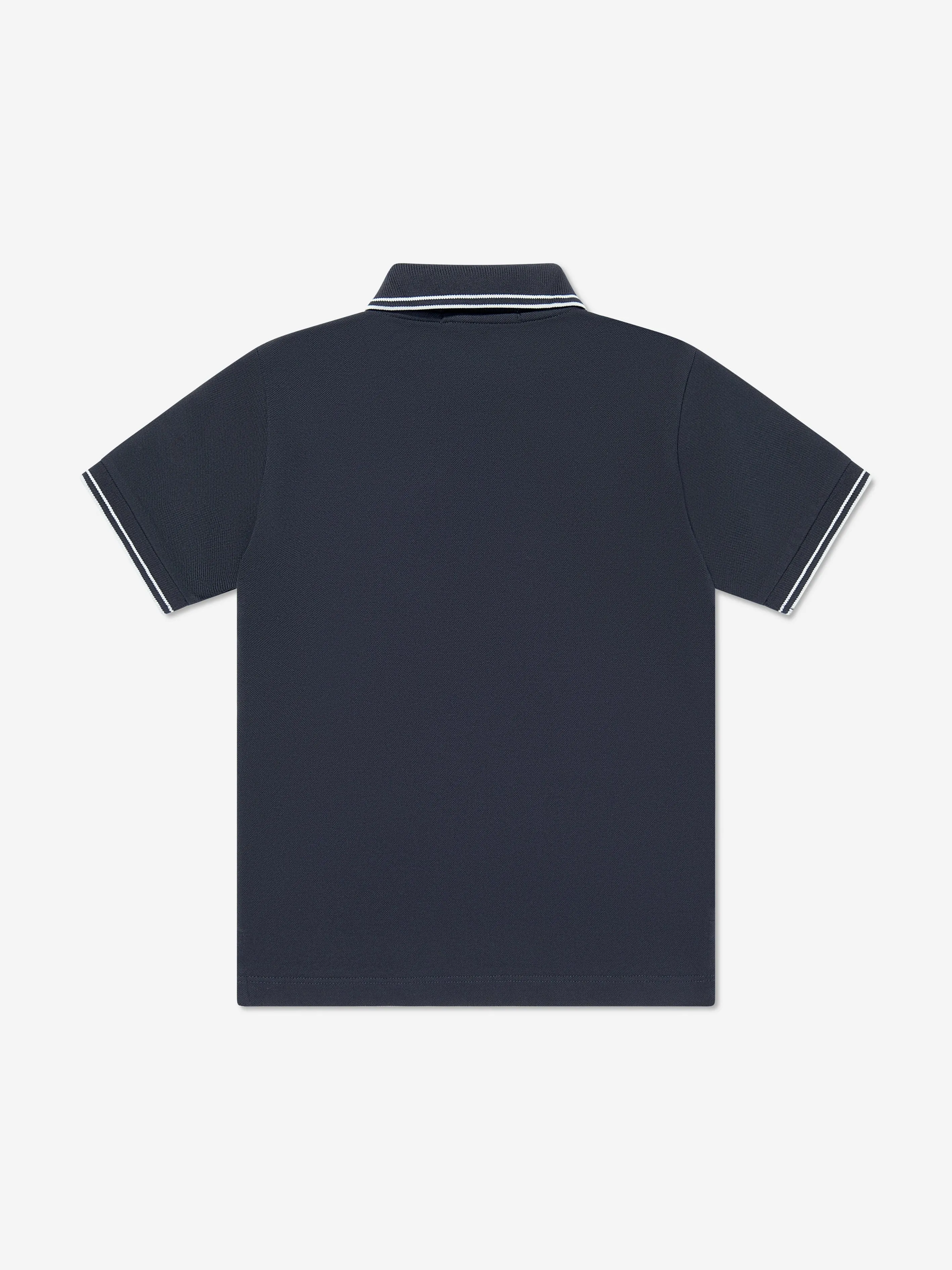 Boys Compass Logo Polo Shirt in Navy
