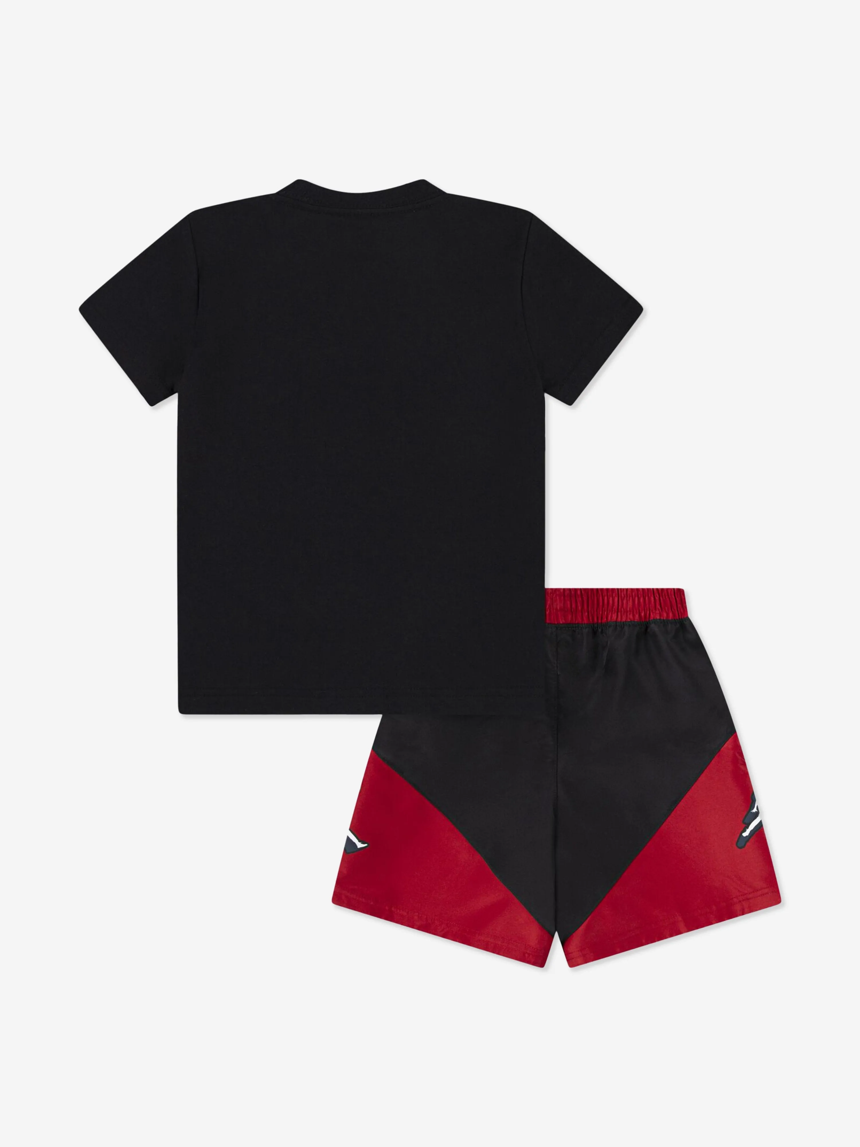 Boys Jumpman Stacked Play Short Set in Black
