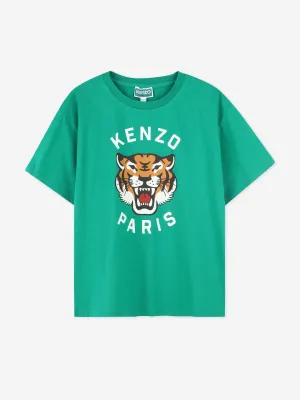 Boys Tiger T-Shirt in Green