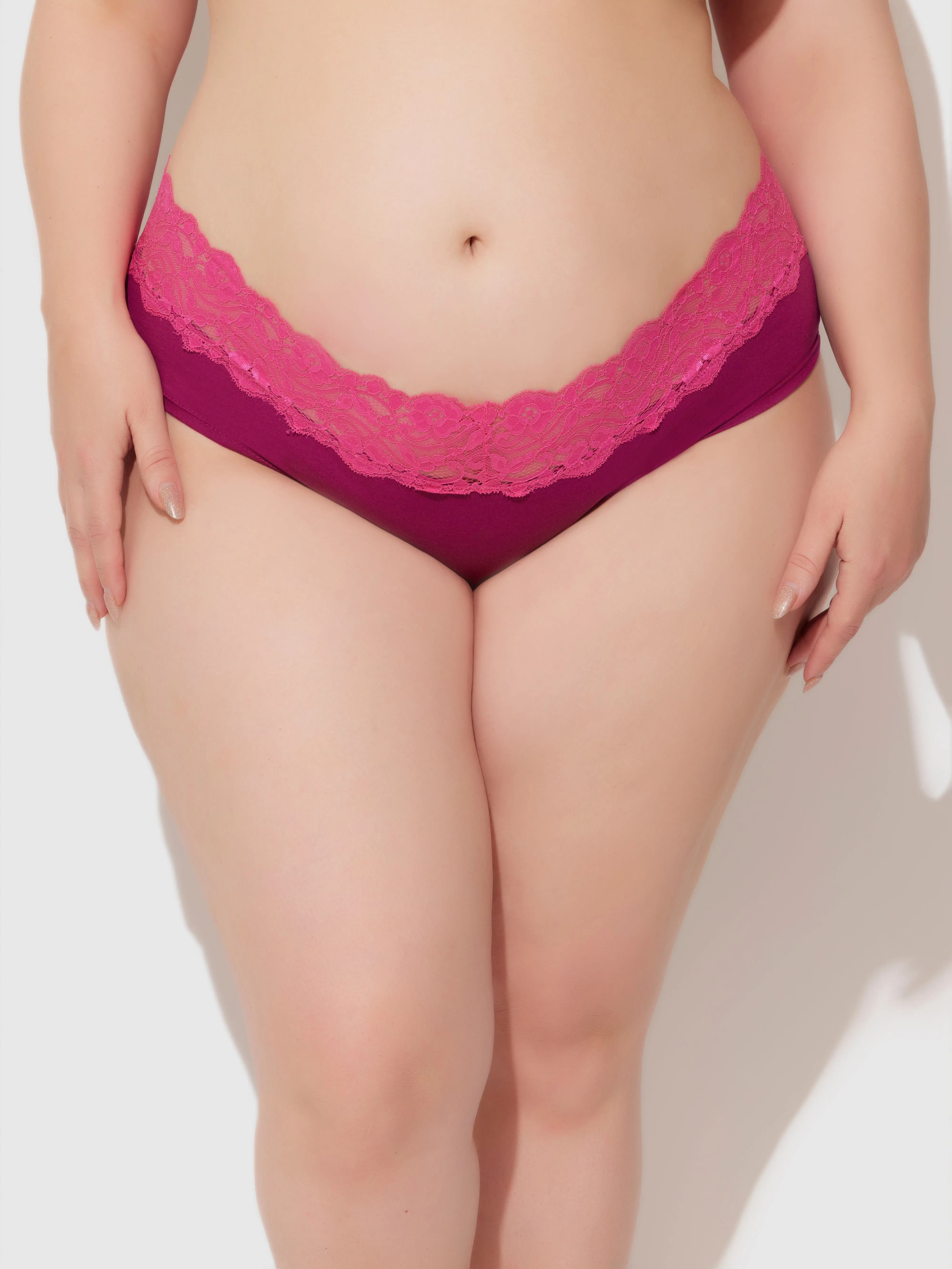Bridget Cotton & Lace Hipster