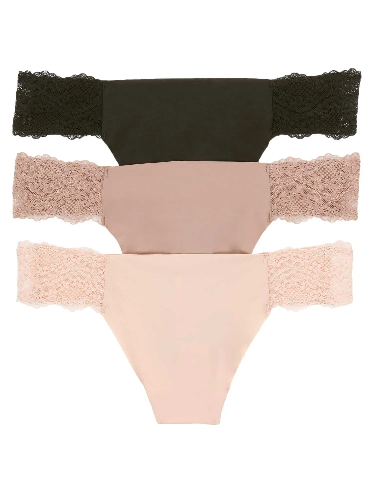 b.tempt'd by Wacoal Women's b.bare Thong 3-Pack