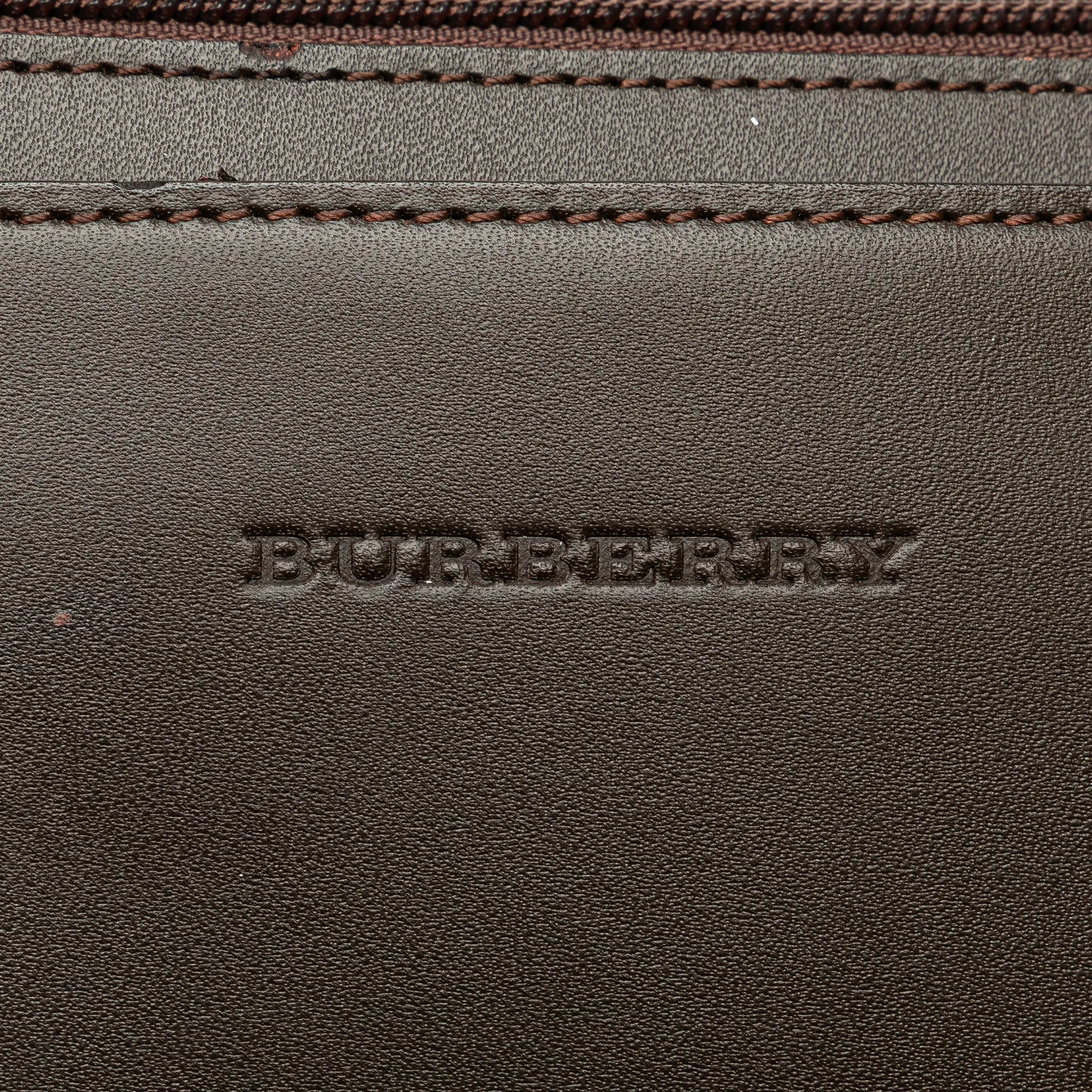 Burberry Leather and Suede Stitch Tote Brown