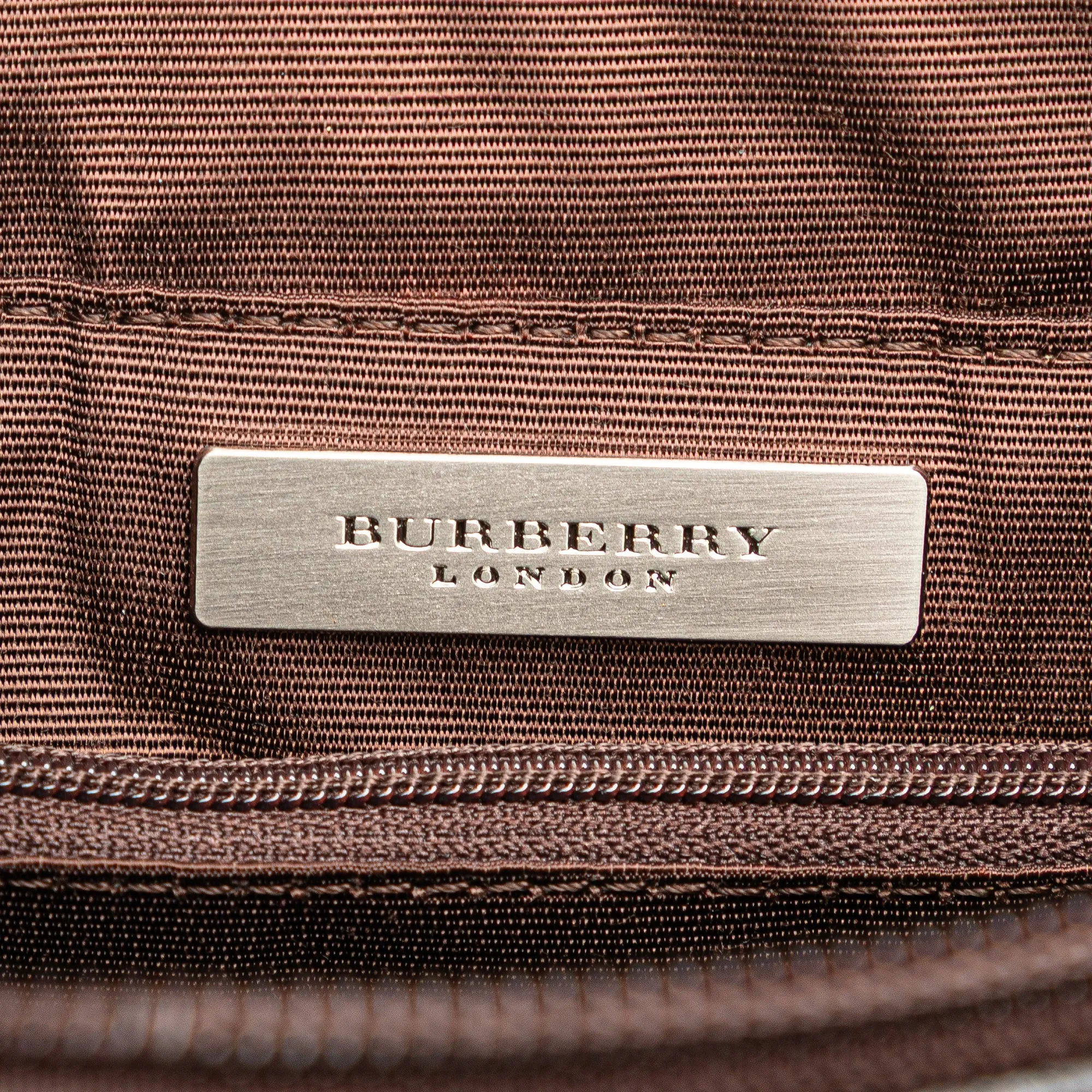 Burberry Leather and Suede Stitch Tote Brown
