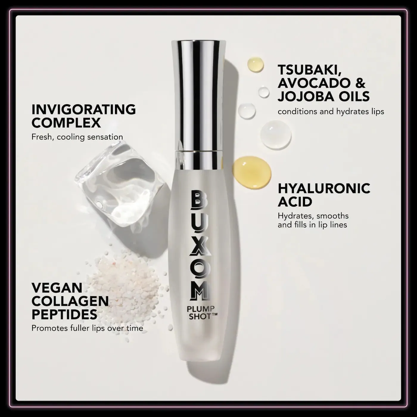 Buxom Plump Shot Collagen-Infused Lip Serum Plumper (2 shades) NIB