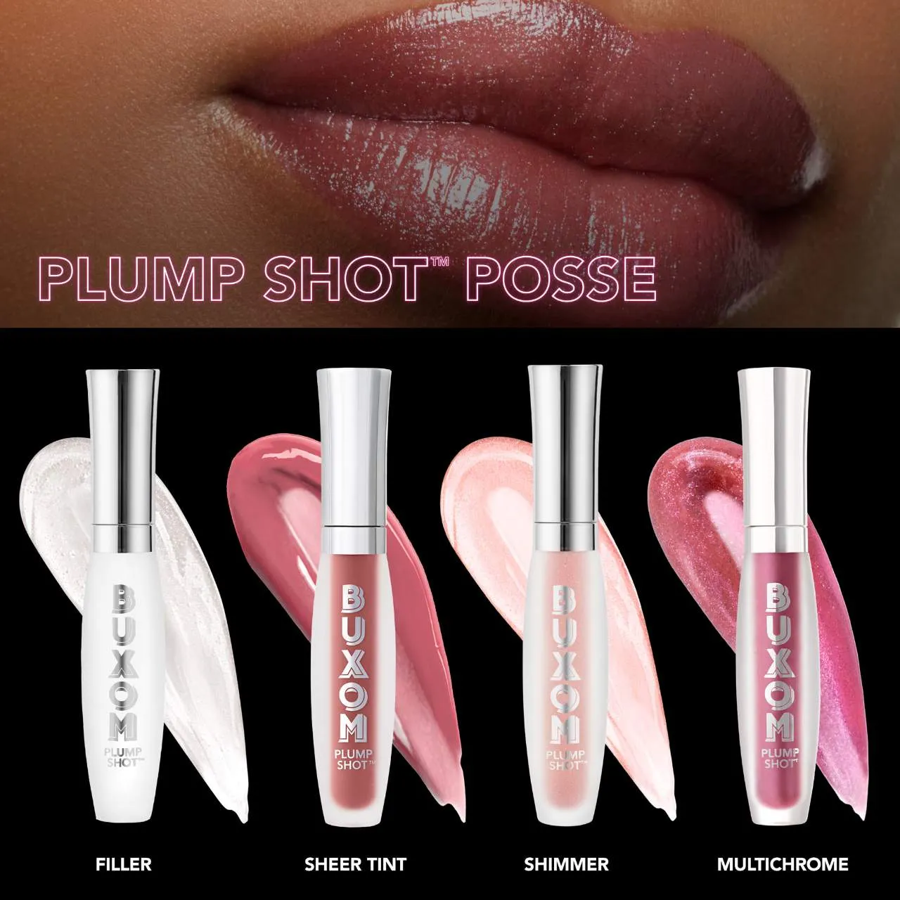 Buxom Plump Shot Collagen-Infused Lip Serum Plumper (2 shades) NIB
