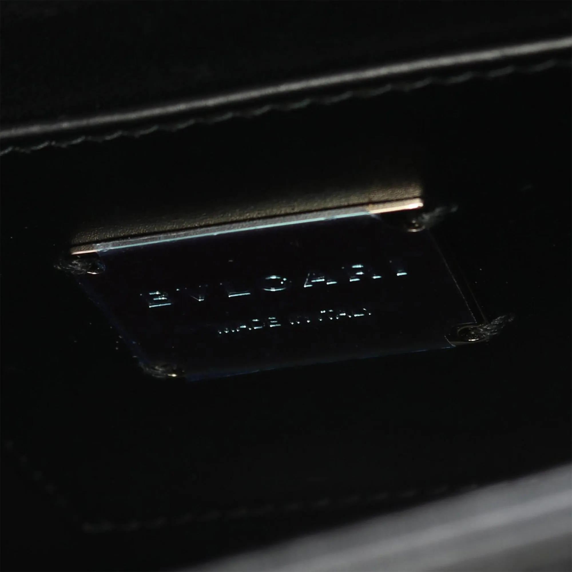 Bvlgari Embellished Calfskin Serpenti Forever Crossbody Black