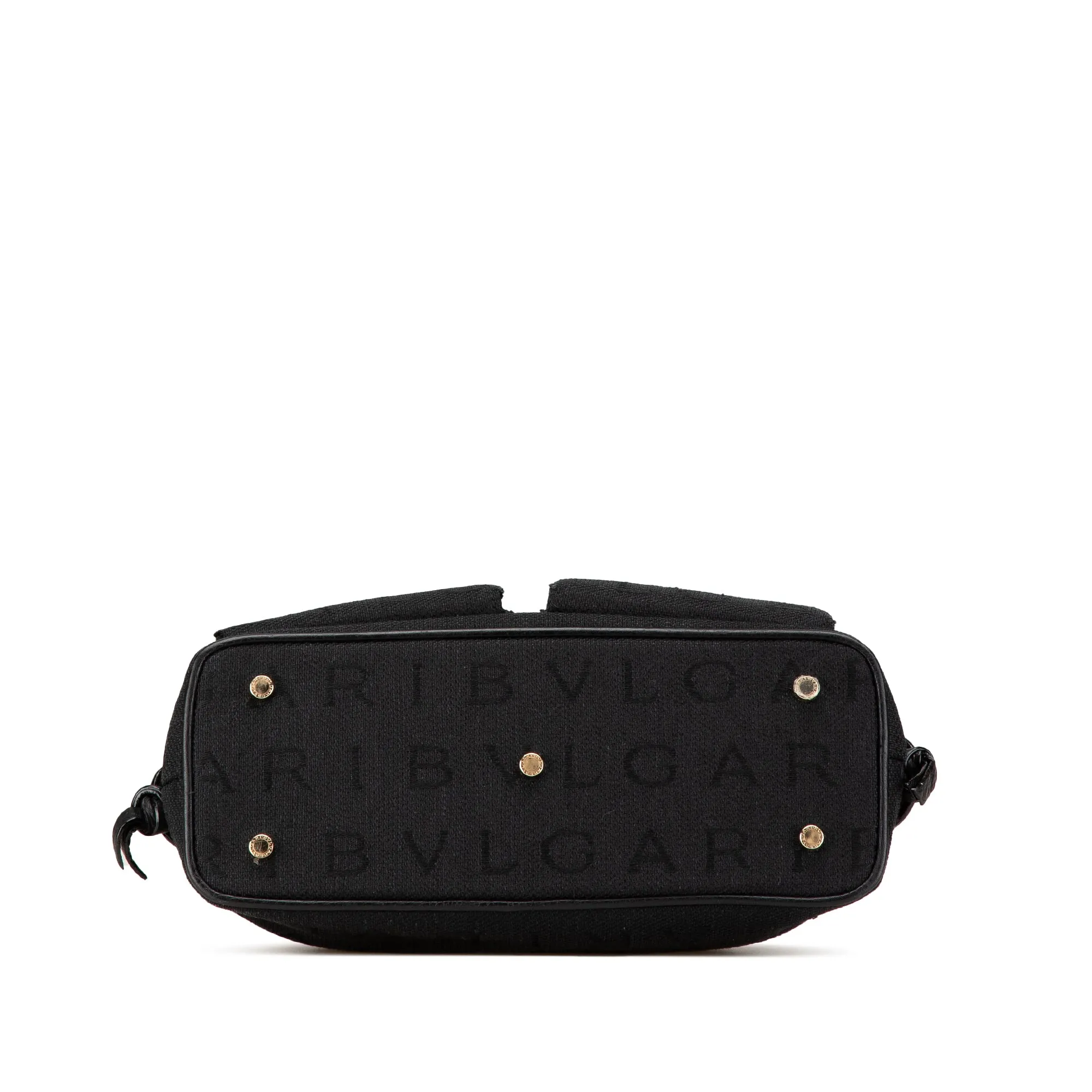 Bvlgari Logomania Canvas Handbag Black