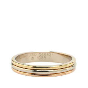 Cartier Tricolor 18K Trinity Wedding Band Ring Gold