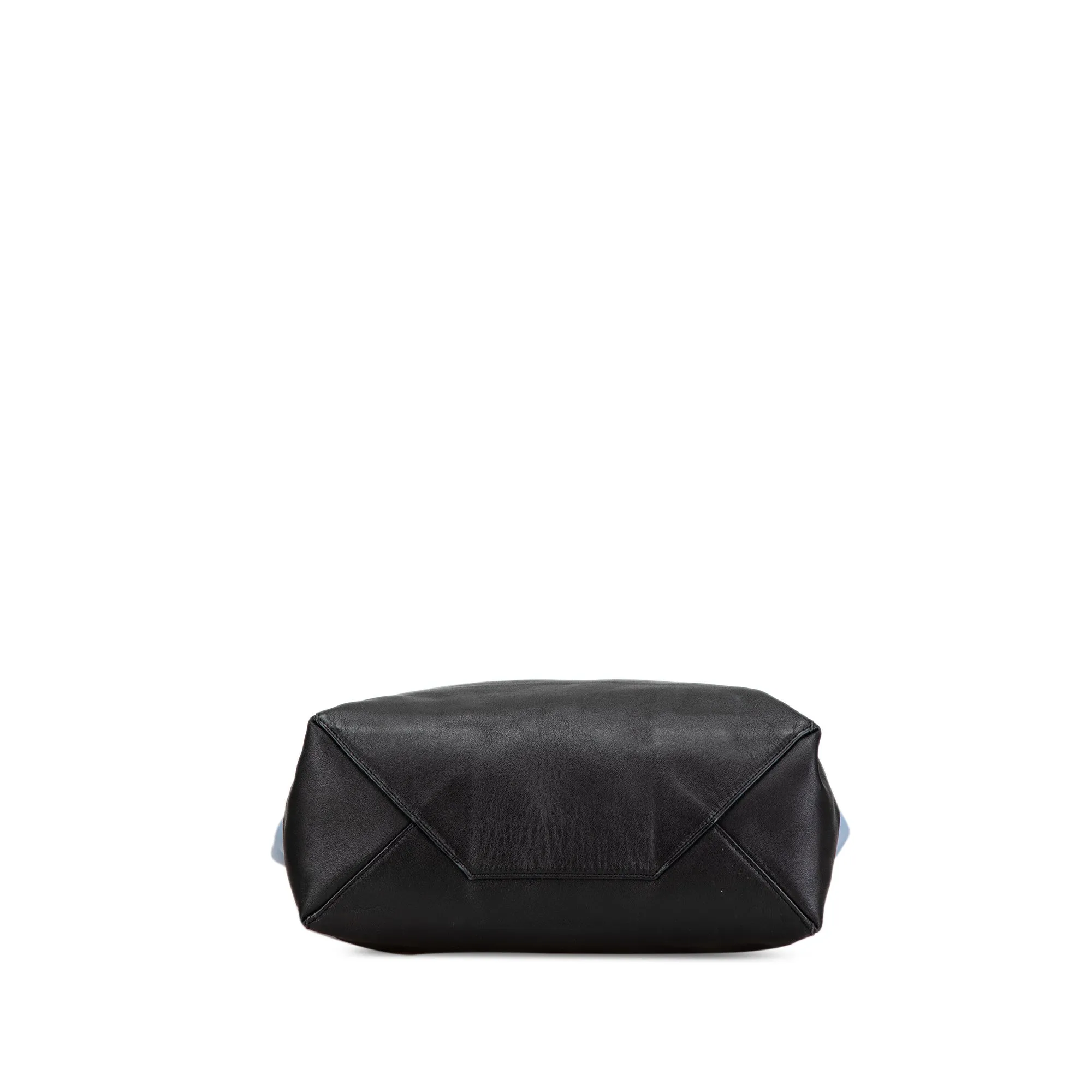 Celine Bicolor Leather Vertical Cabas Tote Blue