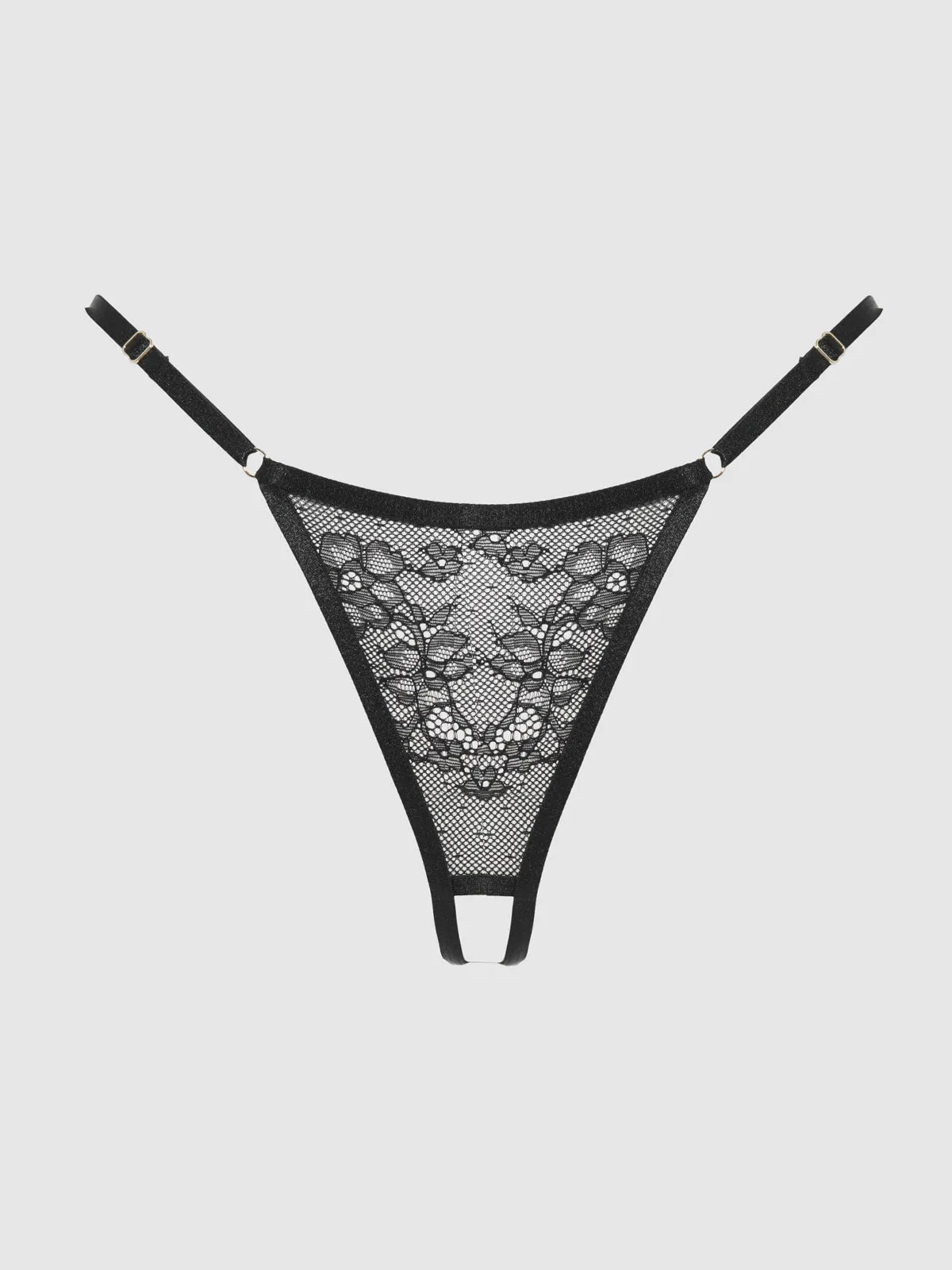 Chiara Crotchless Lace Thong