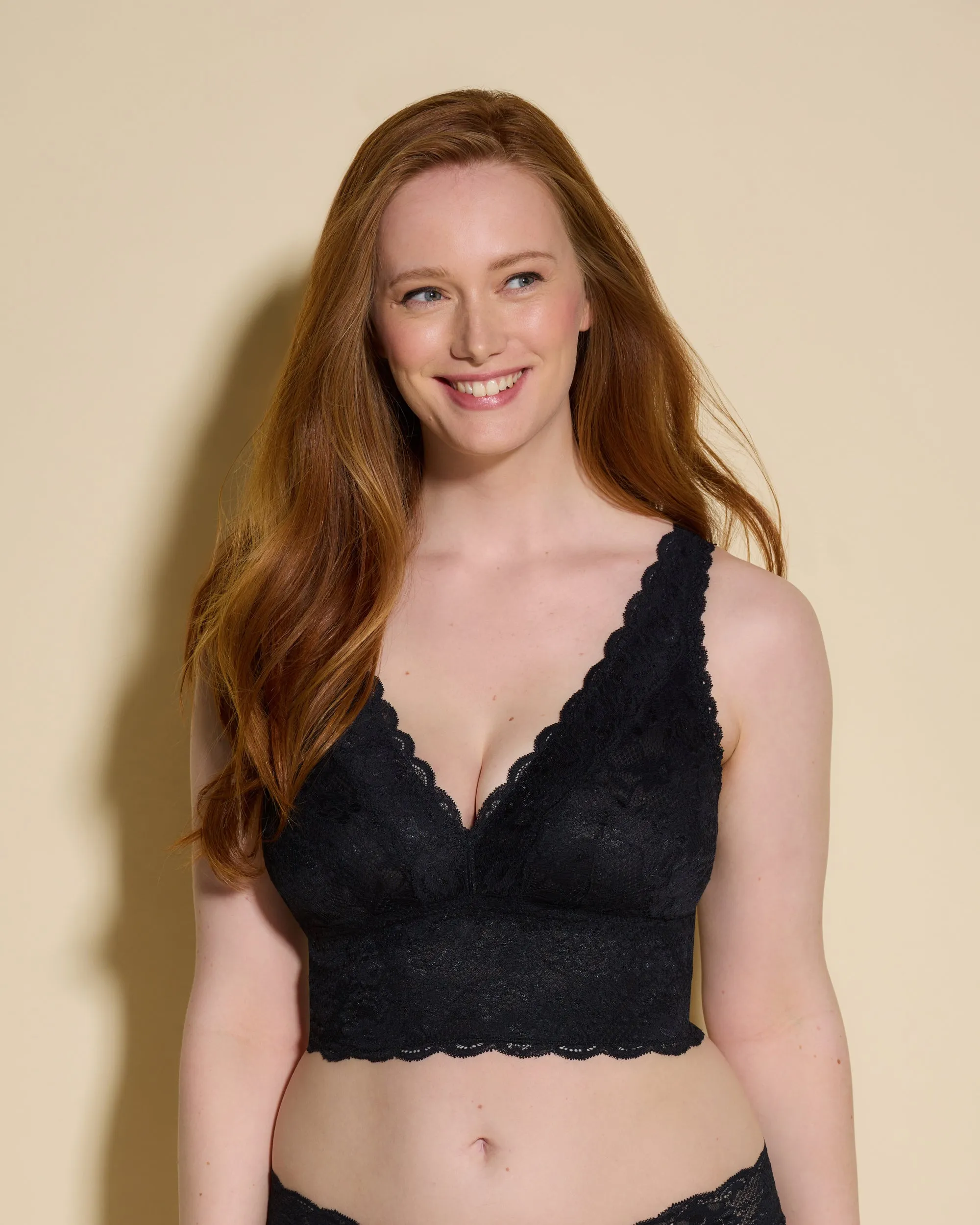 Curvy Plungie Longline Bralette Cosabella