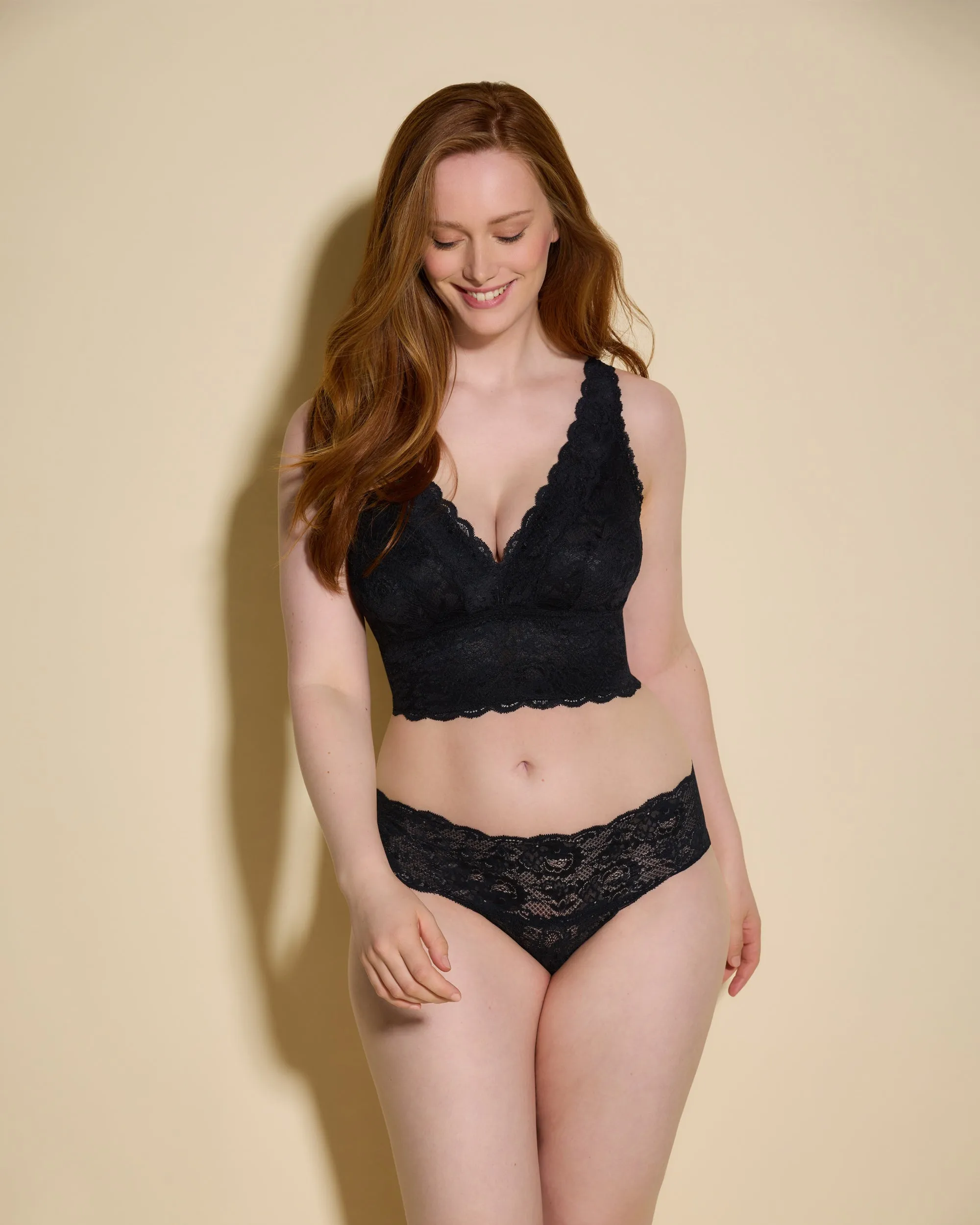 Curvy Plungie Longline Bralette Cosabella