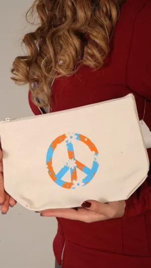 Dogeared Peace Canvas Pouch