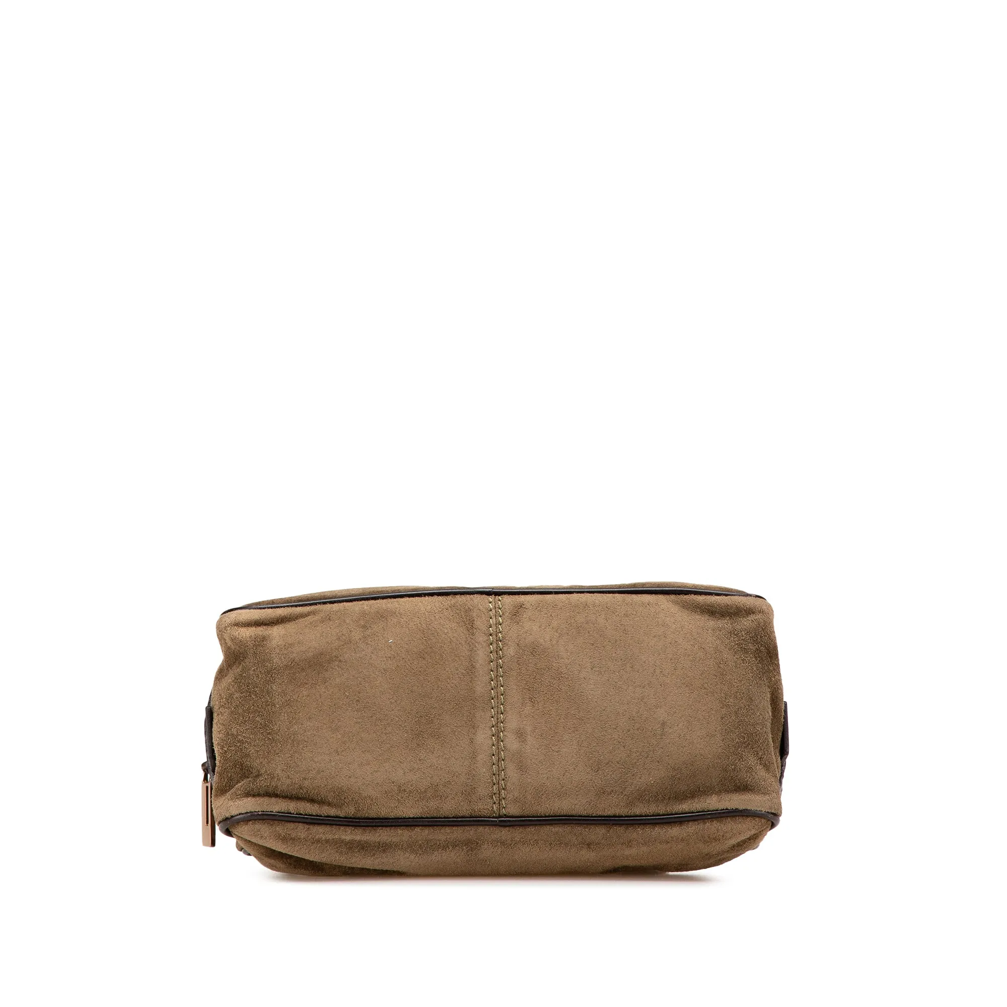 Fendi Suede Shoulder Bag Brown