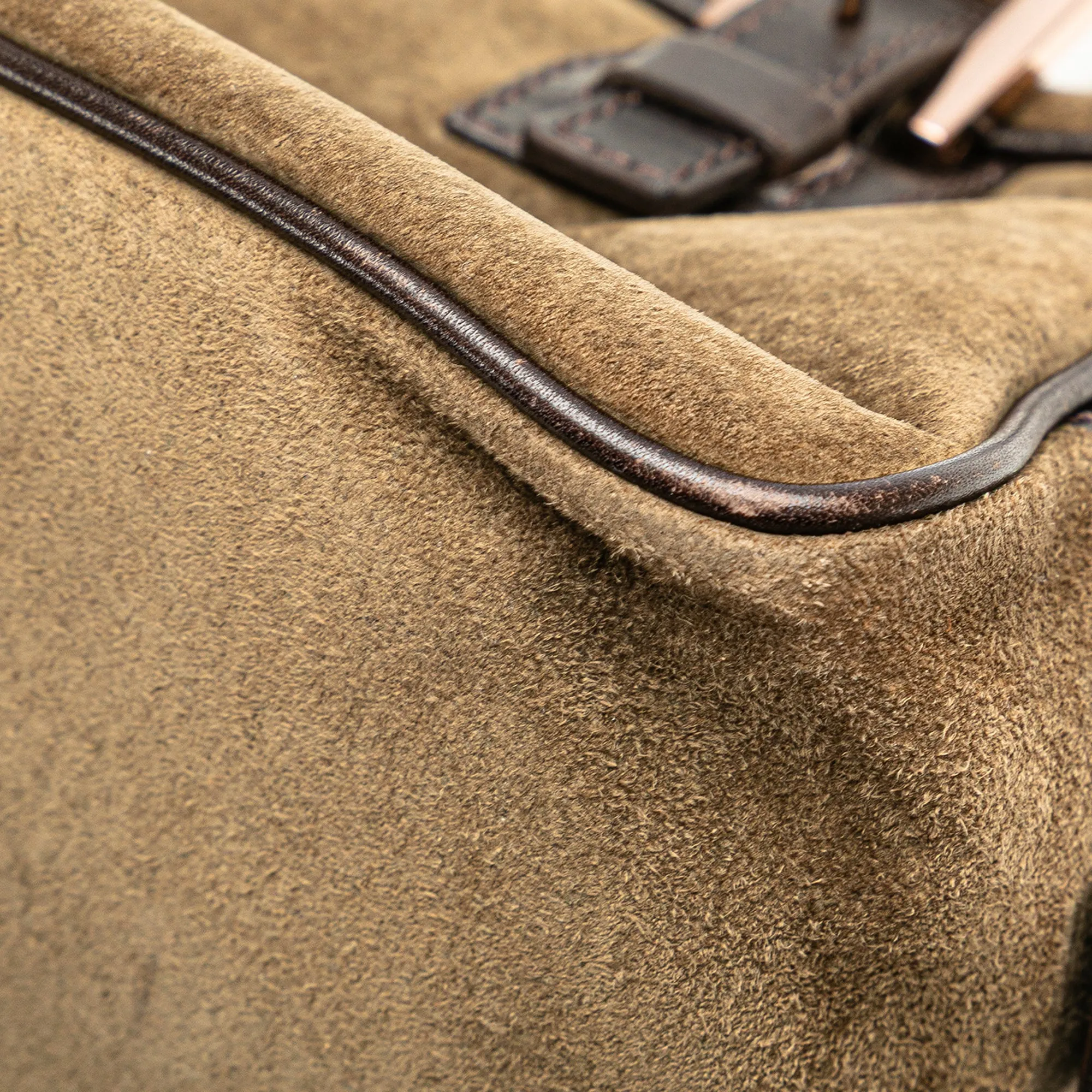 Fendi Suede Shoulder Bag Brown