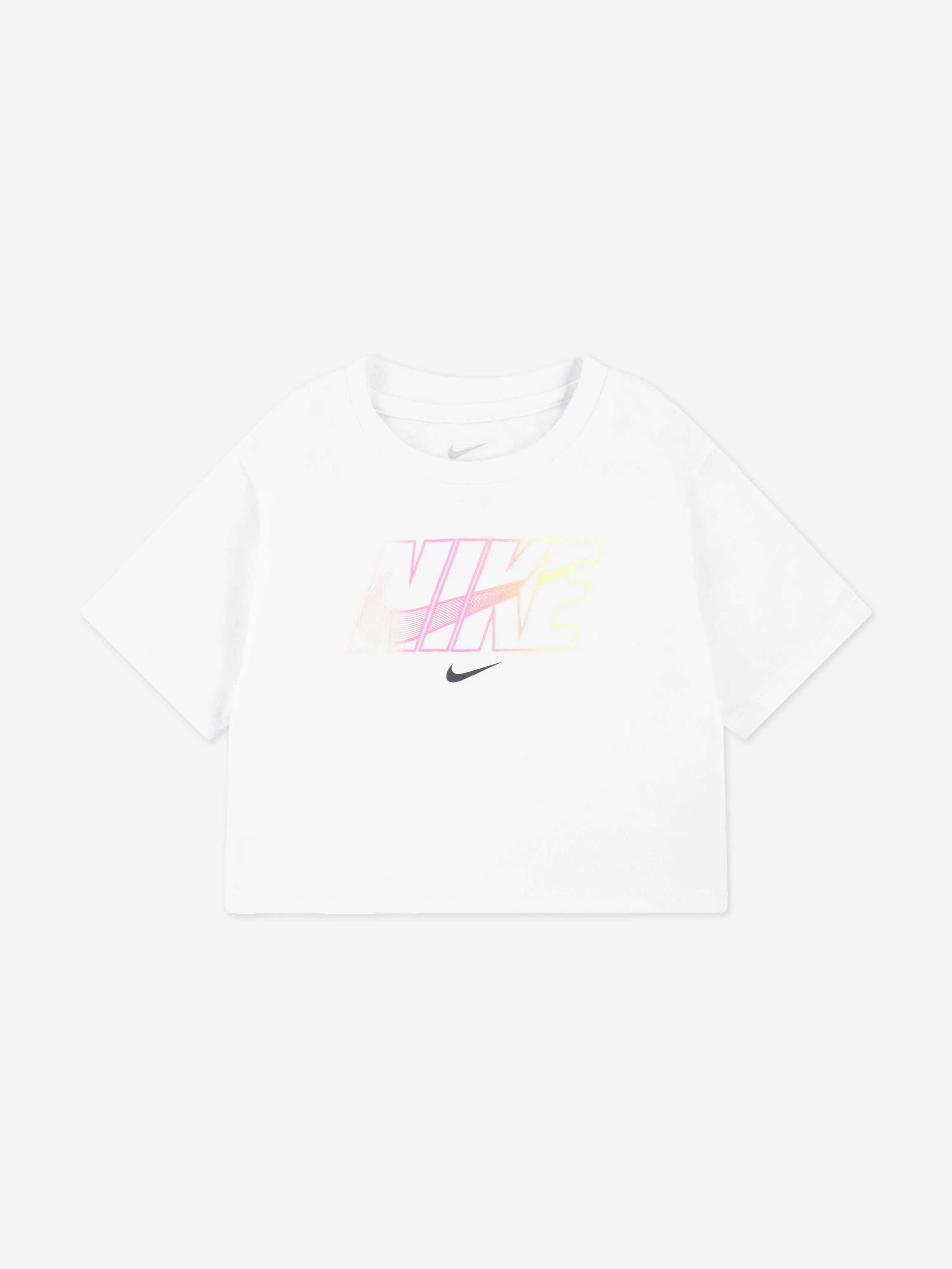 Girls Swoosh Motion Short Set in Black