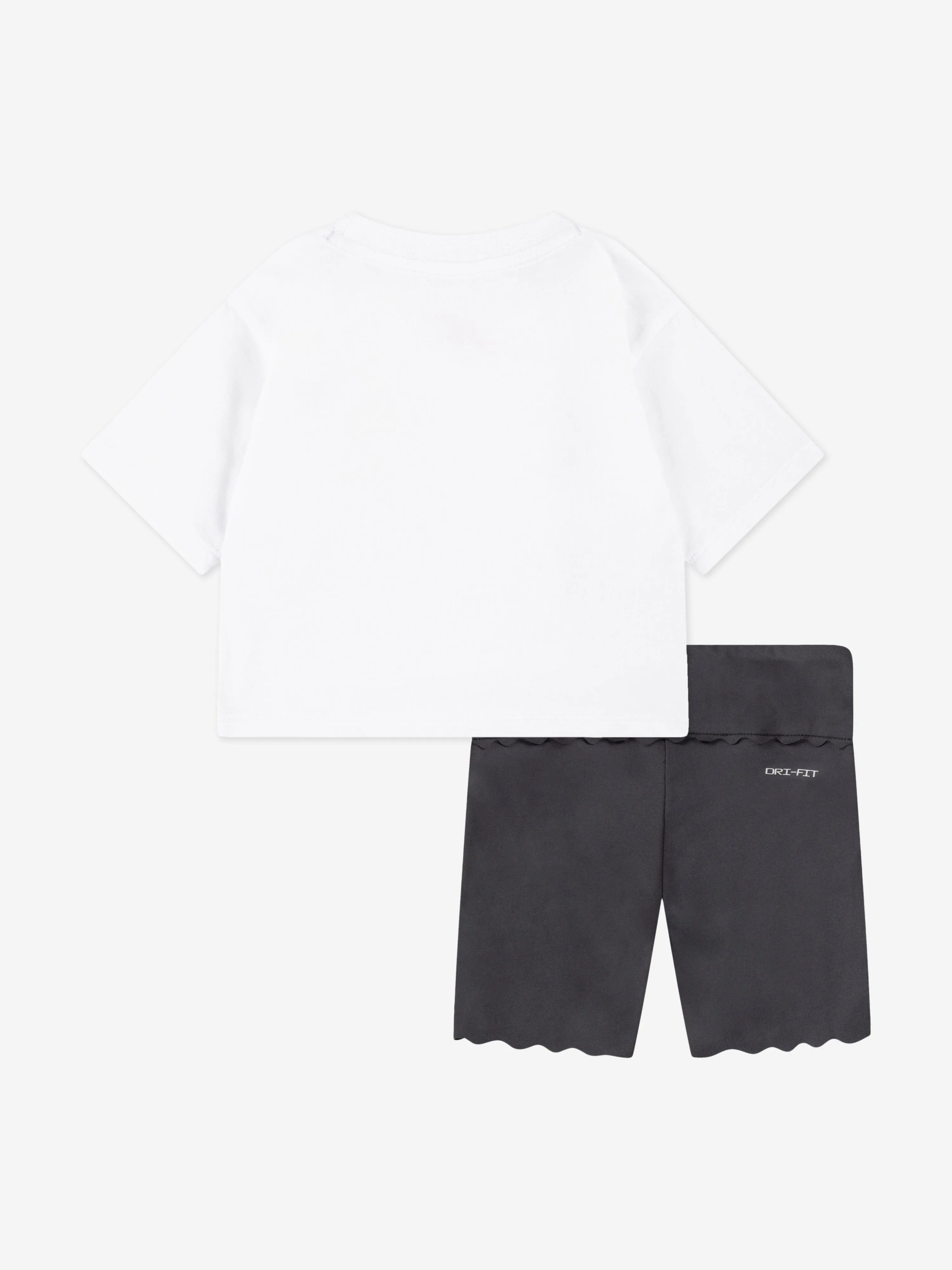 Girls Swoosh Motion Short Set in Black
