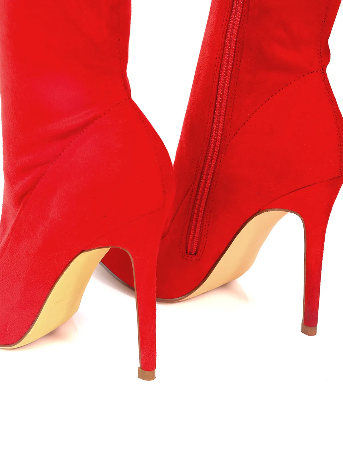 Gisele Stretchy Overknee Heeled Boots
