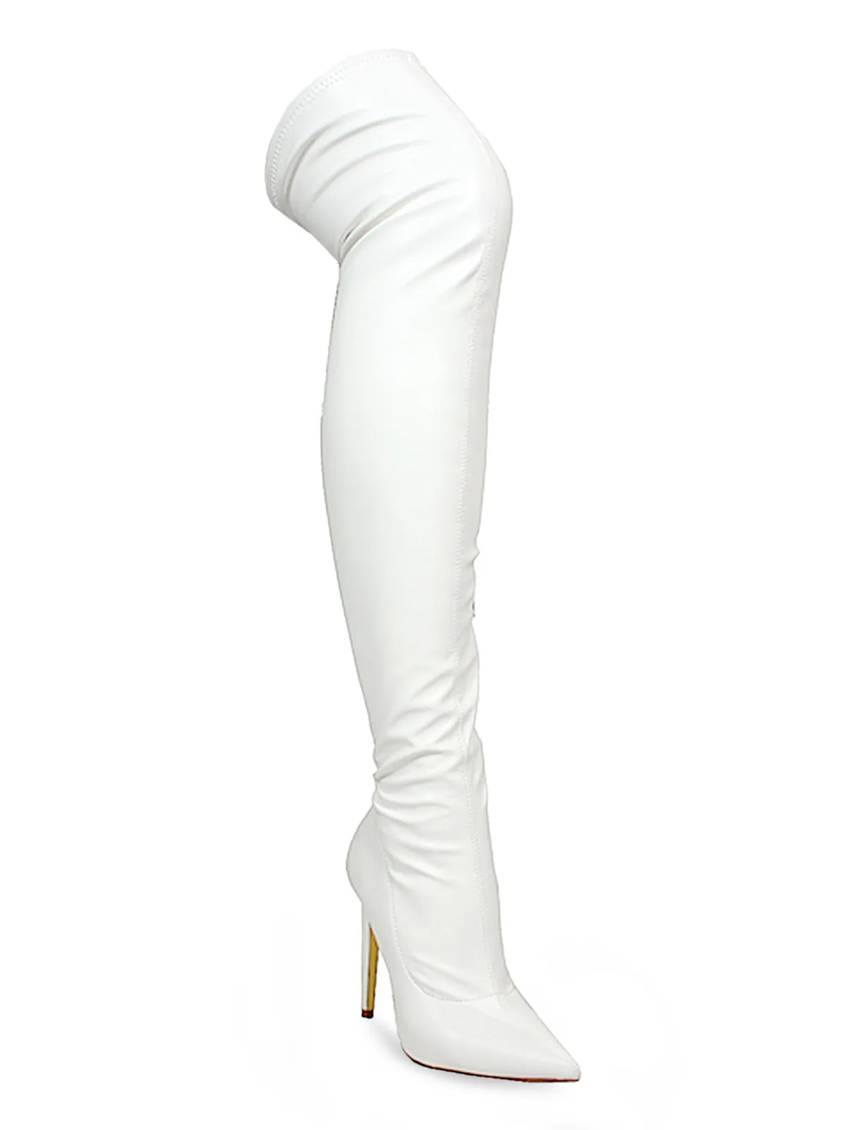 Gisele Stretchy Overknee Heeled Boots