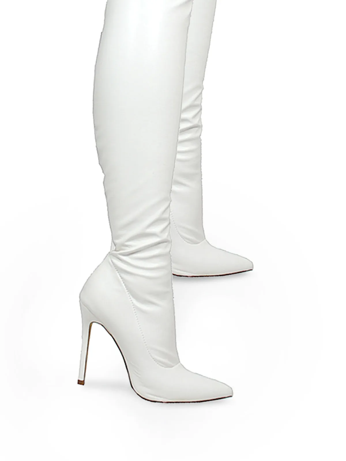 Gisele Stretchy Overknee Heeled Boots