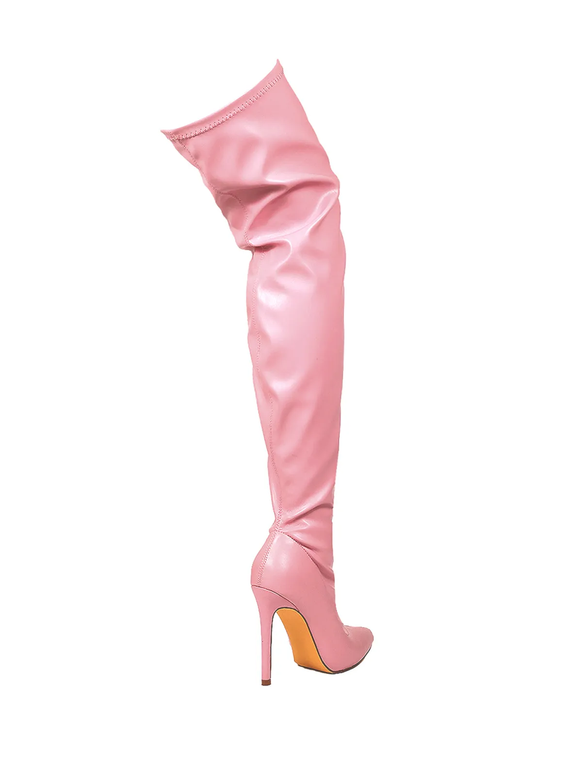 Gisele Stretchy Overknee Heeled Boots