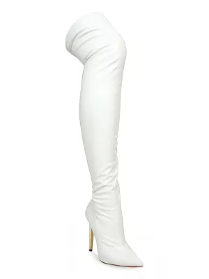 Gisele Stretchy Overknee Heeled Boots