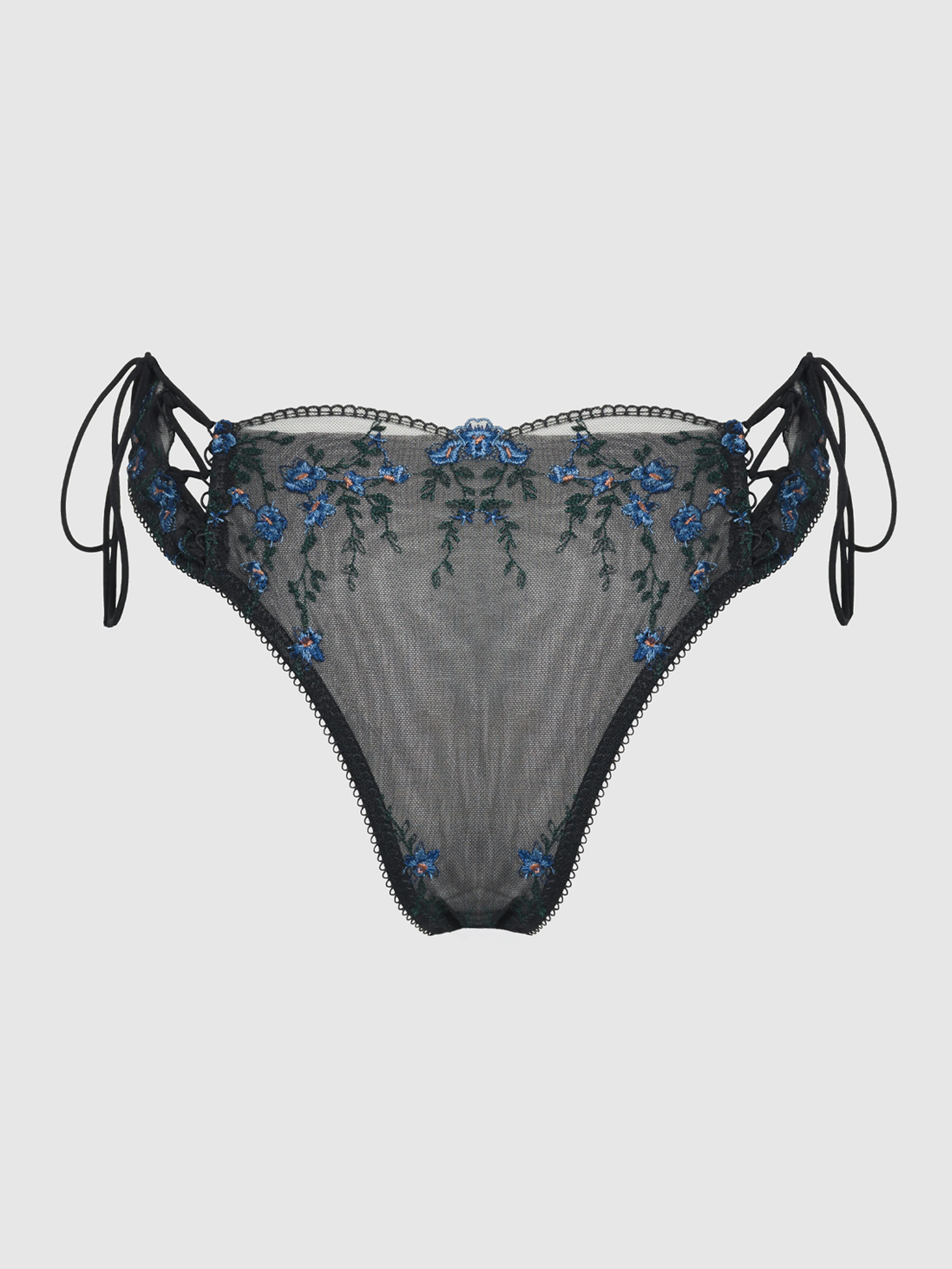 Harlow Embroidered Mesh Hipster