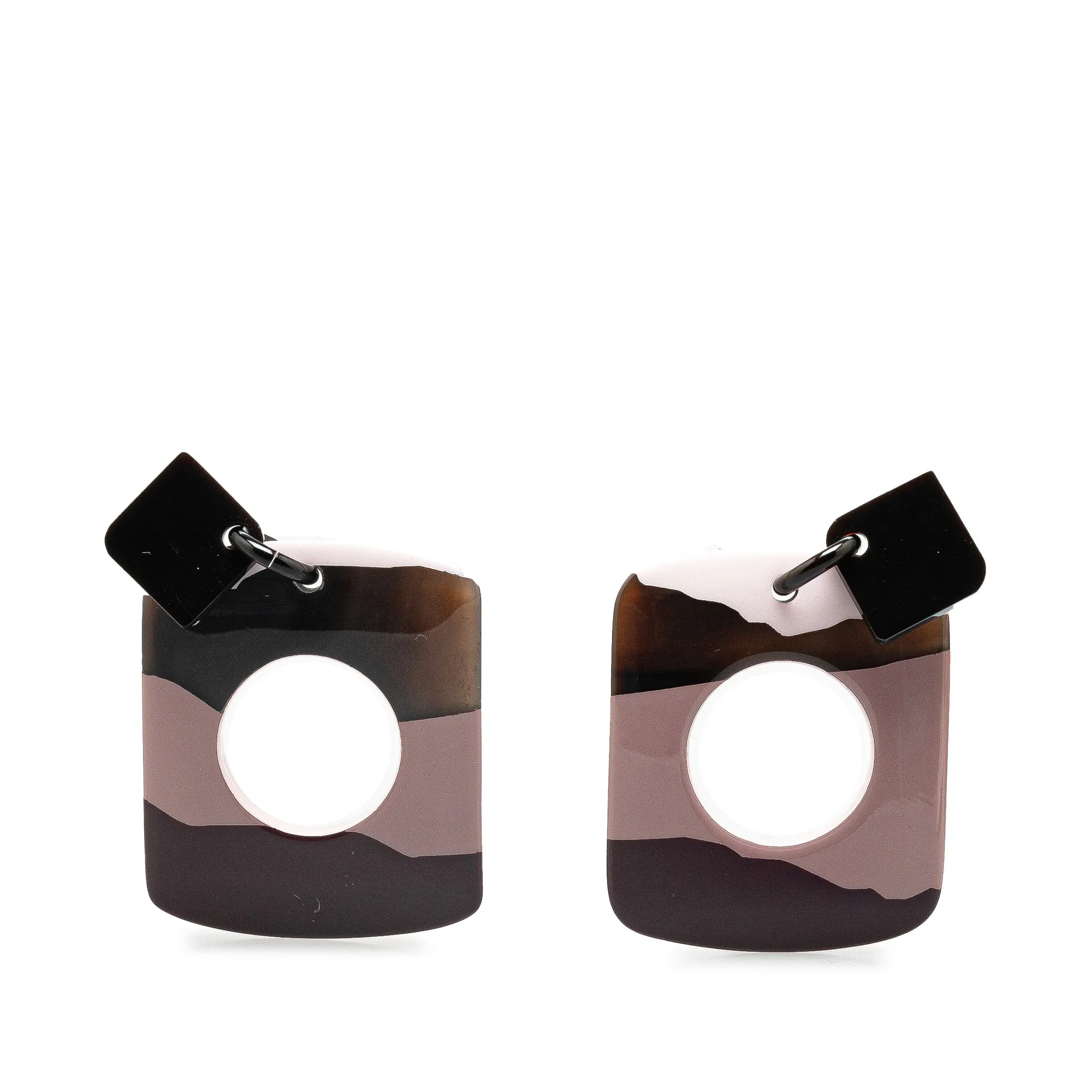Herms Buffalo Horn Dalva Drop Earrings