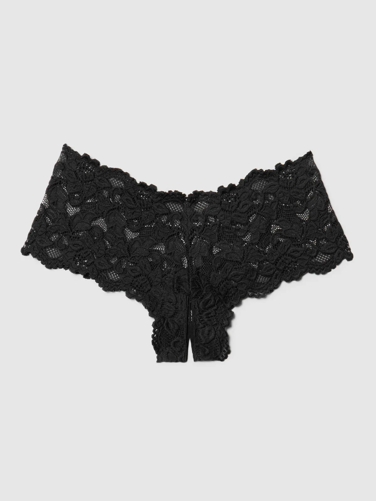 Jessica Lace Crotchless Cheeky
