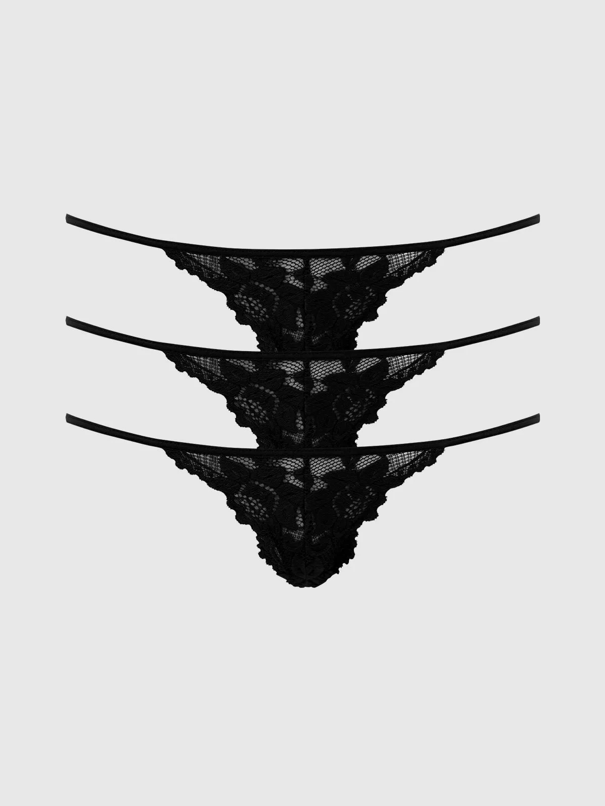 Jessica Lace Mini G-String 3 Pack