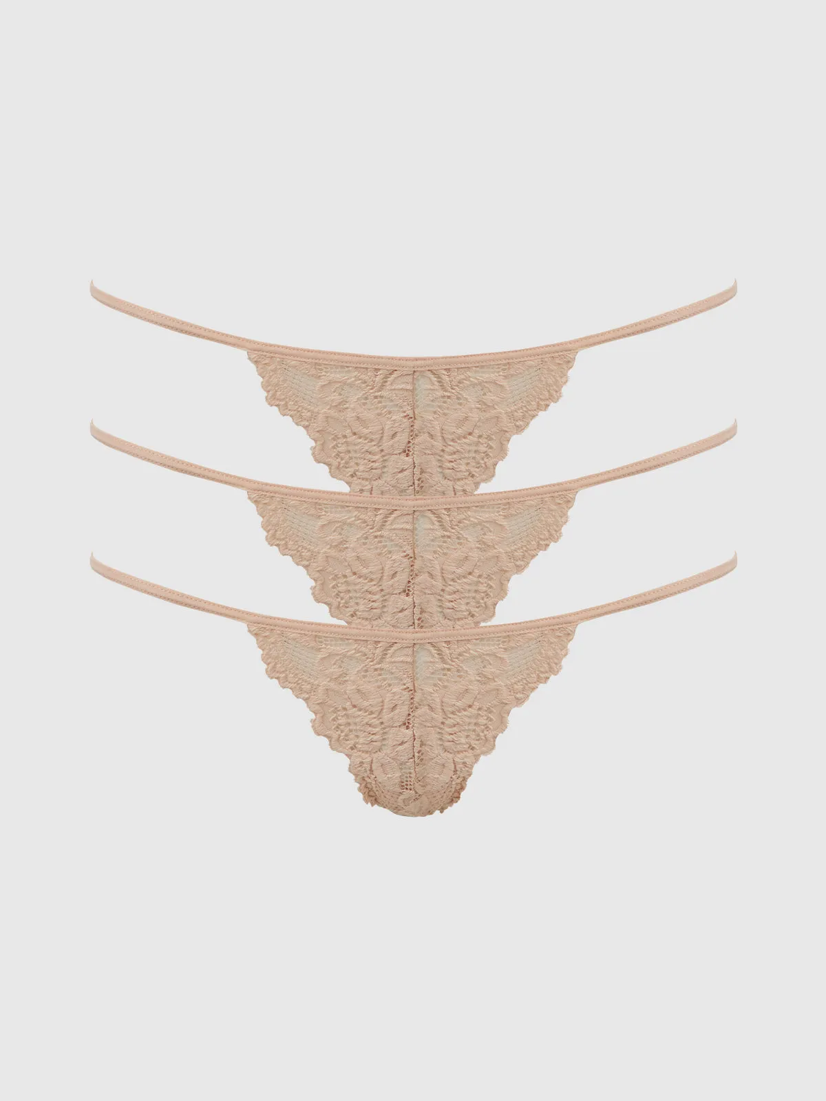 Jessica Lace Mini G-String 3 Pack