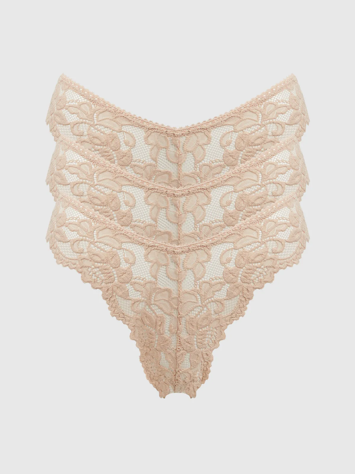 Jessica Lace Tanga 3 Pack