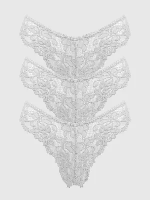Jessica Lace Tanga 3 Pack