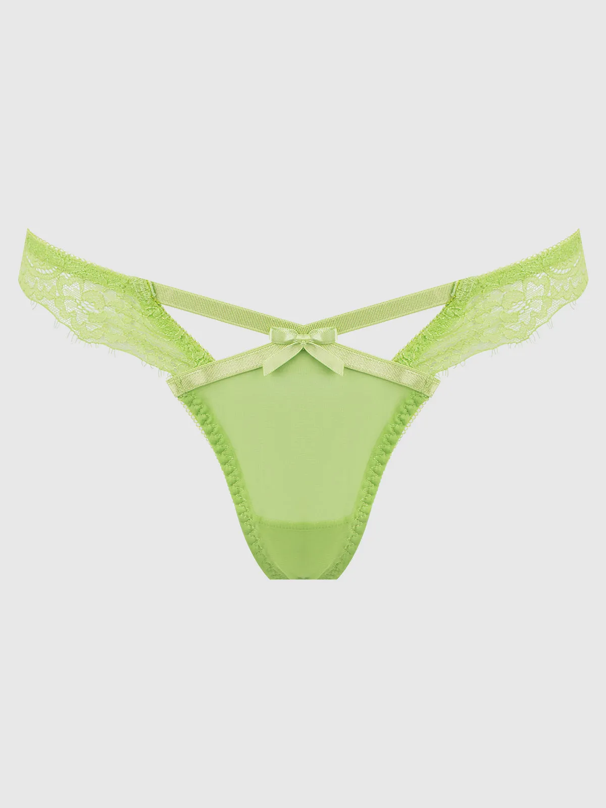 Kellie Lace And Mesh Window Tanga
